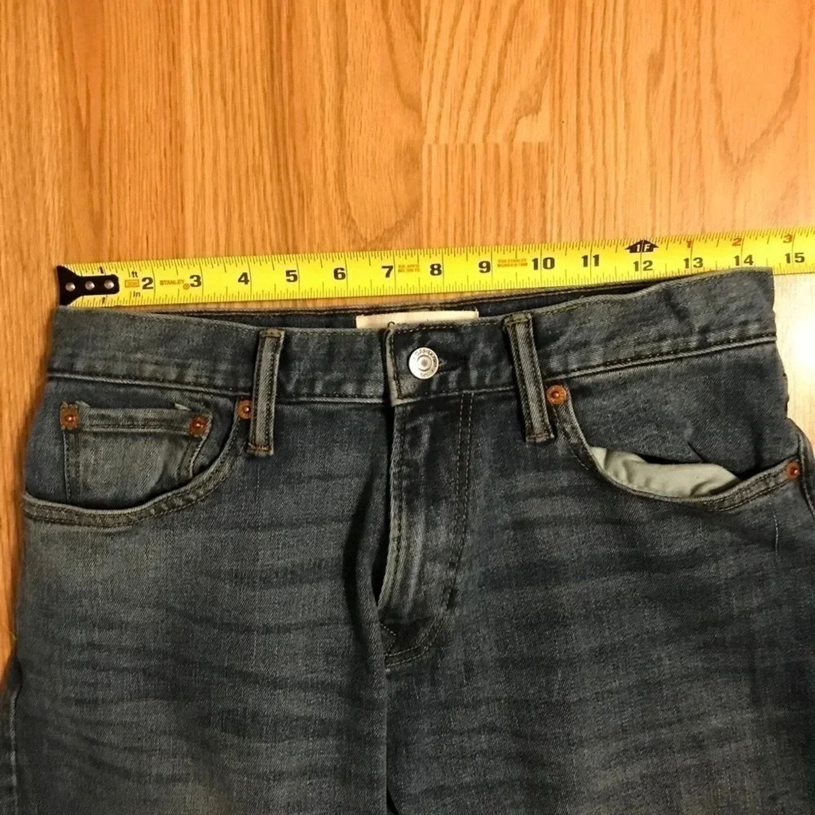 Gap GAP 1969 Straight Leg Blue Denim Jeans 28x30 size Size US 28 / EU 44 - 8 Thumbnail