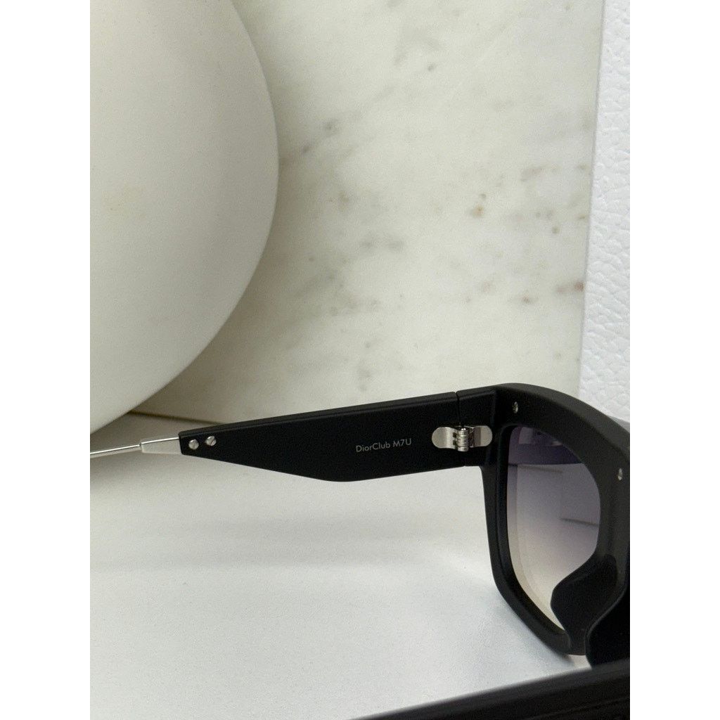 Dior NEW Dior DiorClub M7U Shield Mask Sunglasses Black Mirror Size ONE SIZE - 6 Thumbnail
