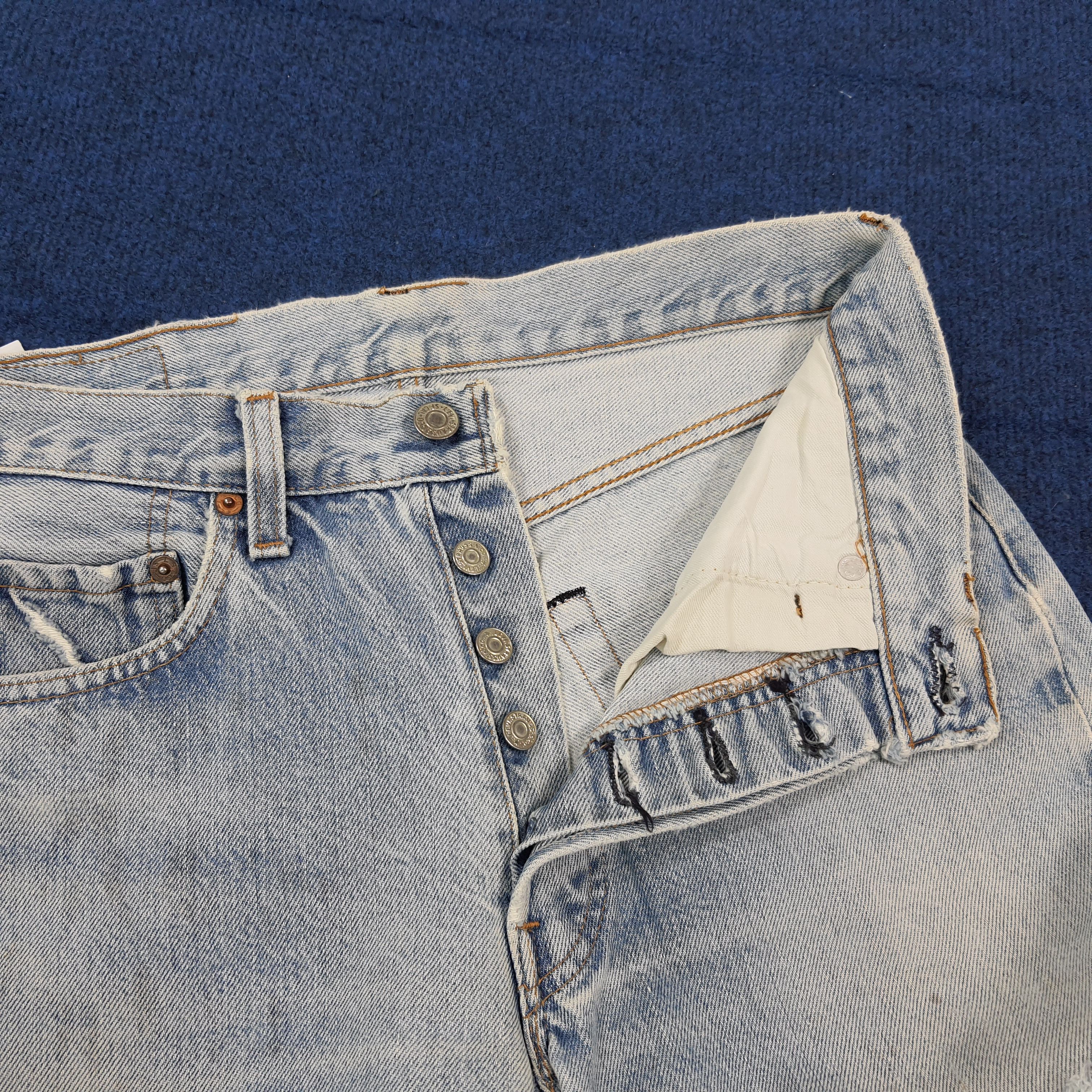Levi's Vintage Levi’s 501 Custom Sashiko Repair Distressed C297N11 Size US 28 / EU 44 - 10 Thumbnail