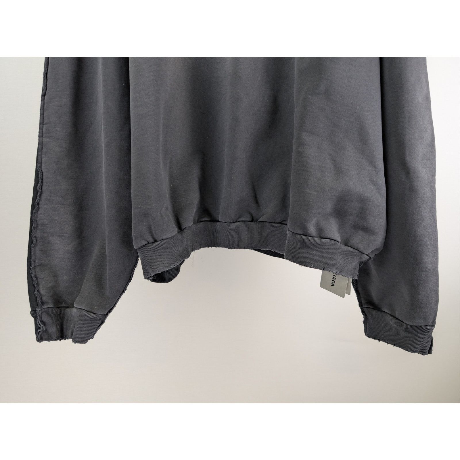 Balenciaga o1rshd1 Double Front Oversize Crewneck Sweatshirt Size US XL / EU 56 / 4 - 4 Thumbnail