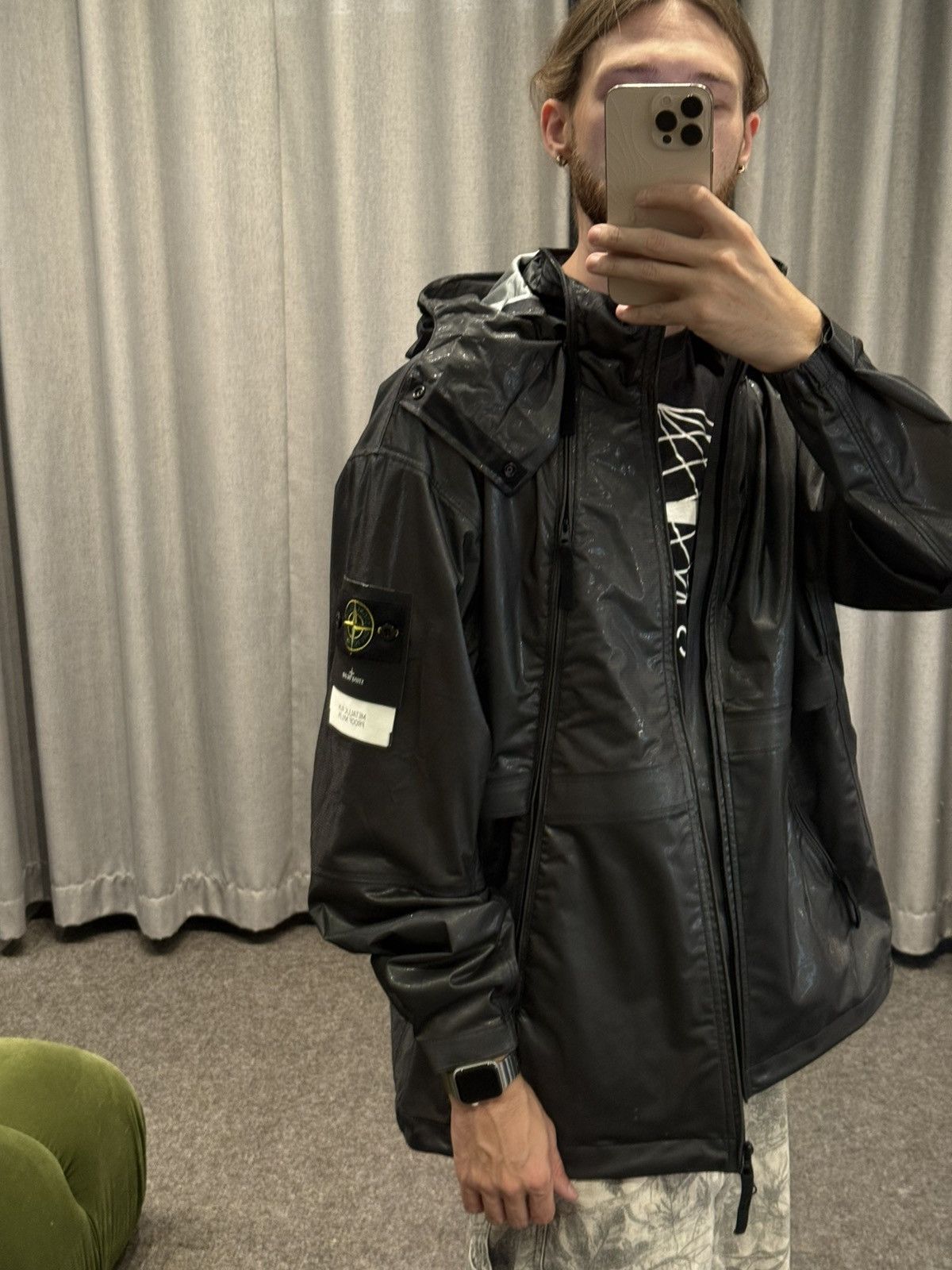 Stone Island 💎Stone Island 💎 Metallic Run Proof Nylon Jacket (XL) 💥 Size US XL / EU 56 / 4 - 10 Thumbnail