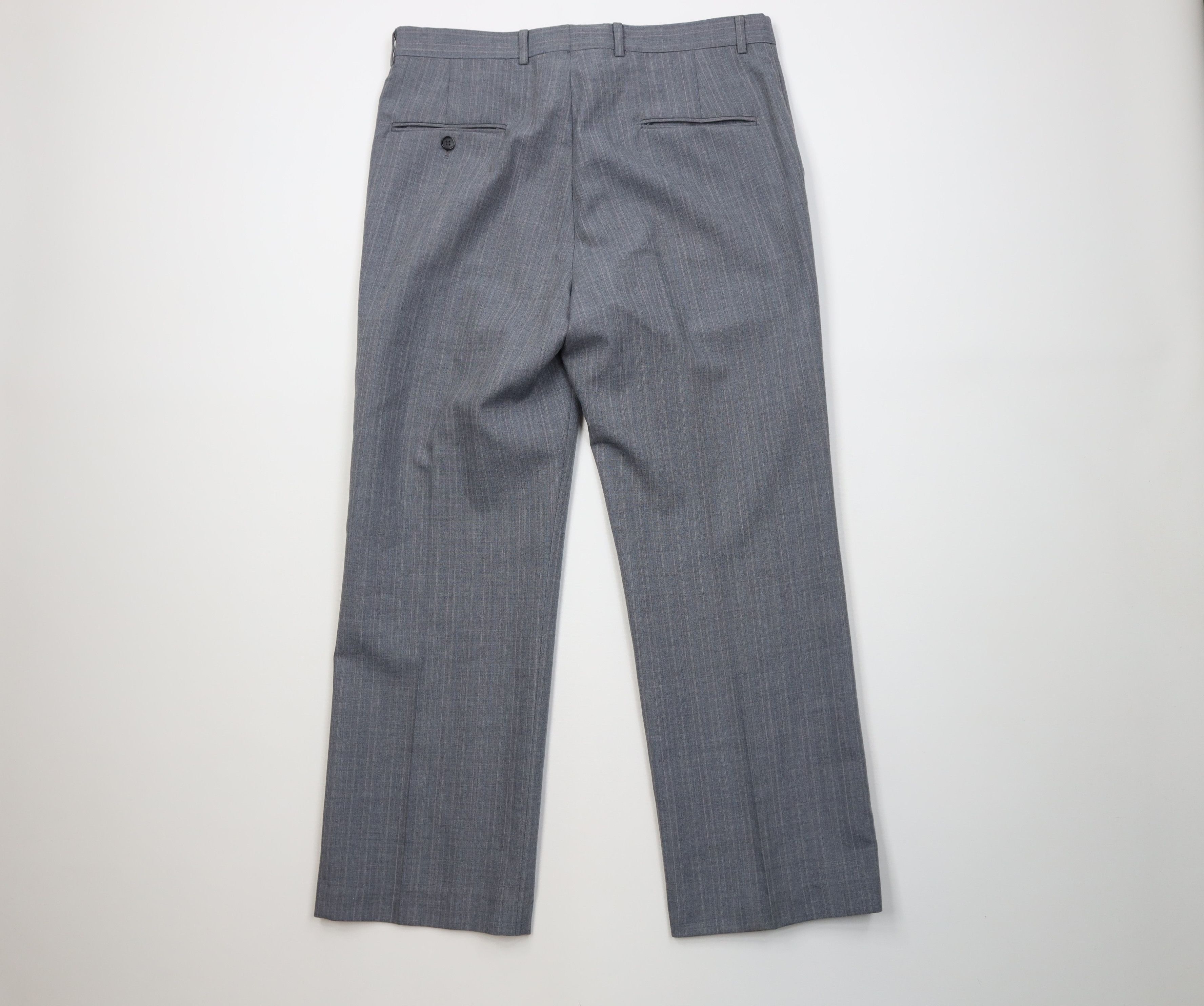 Vintage Vintage 70s Streetwear Pinstriped Wide Leg Chino Pants US Size US 34 / EU 50 - 9 Thumbnail