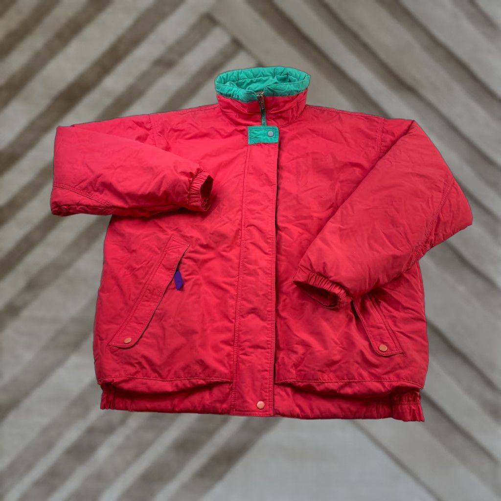 Patagonia VINTAGE Patagonia Nylon Jacket Women 12 Pink Purple Insulated Jacket Size XL / US 12-14 / IT 48-50 - 1 Thumbnail