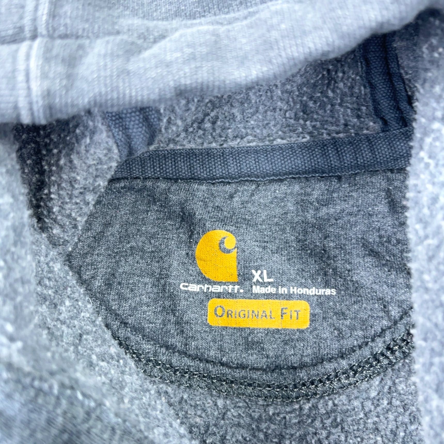 Carhartt Carhartt Hoodie Men XL Gray Regular Fit Fleece Pullover Crew Neck Embroidered Logo Mens Size US XL / EU 56 / 4 - 4 Thumbnail