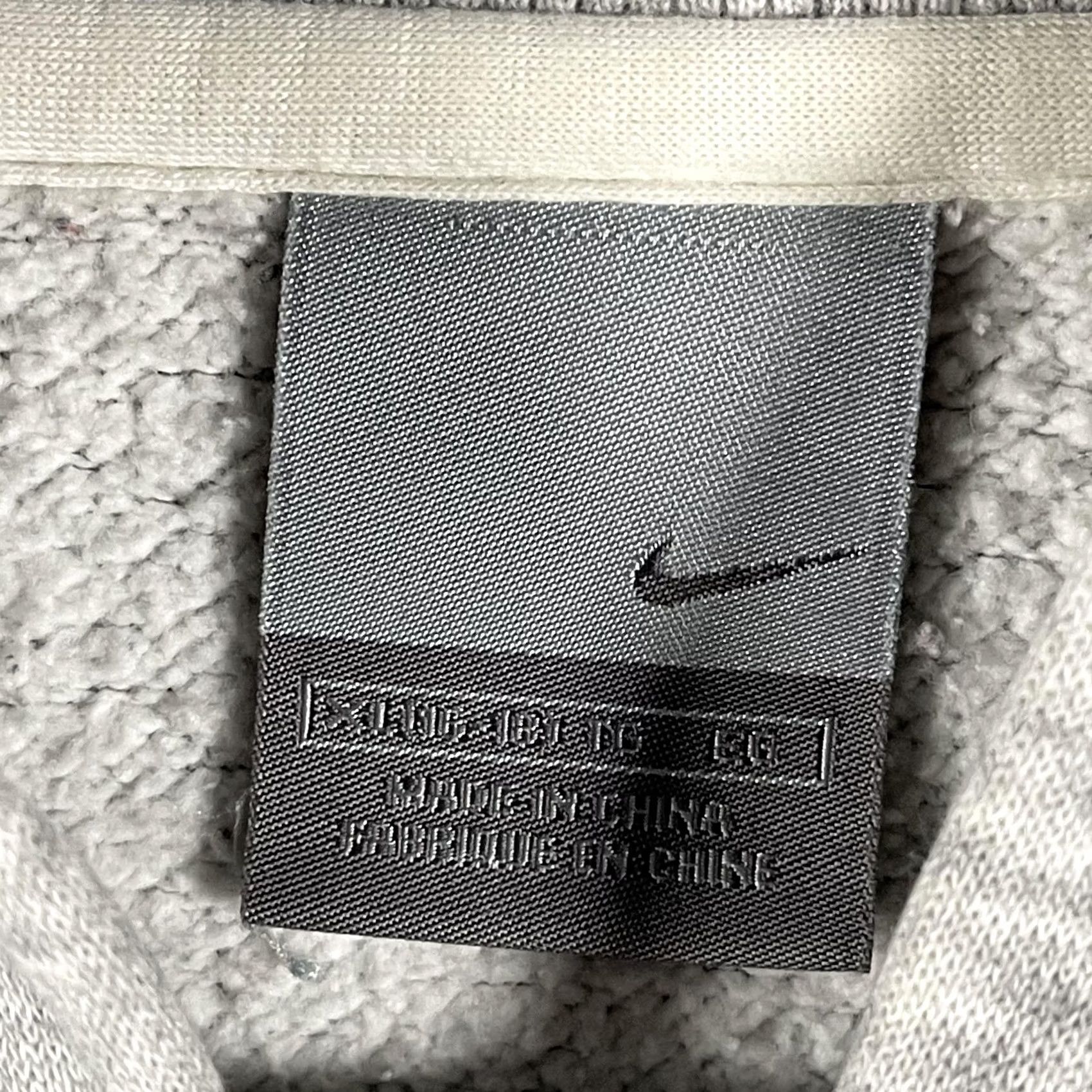 Nike Nike Hoodie Mens Large Gray Full Zip Fleece High Neck Logo Pockets Y2k Size US L / EU 52-54 / 3 - 7 Thumbnail