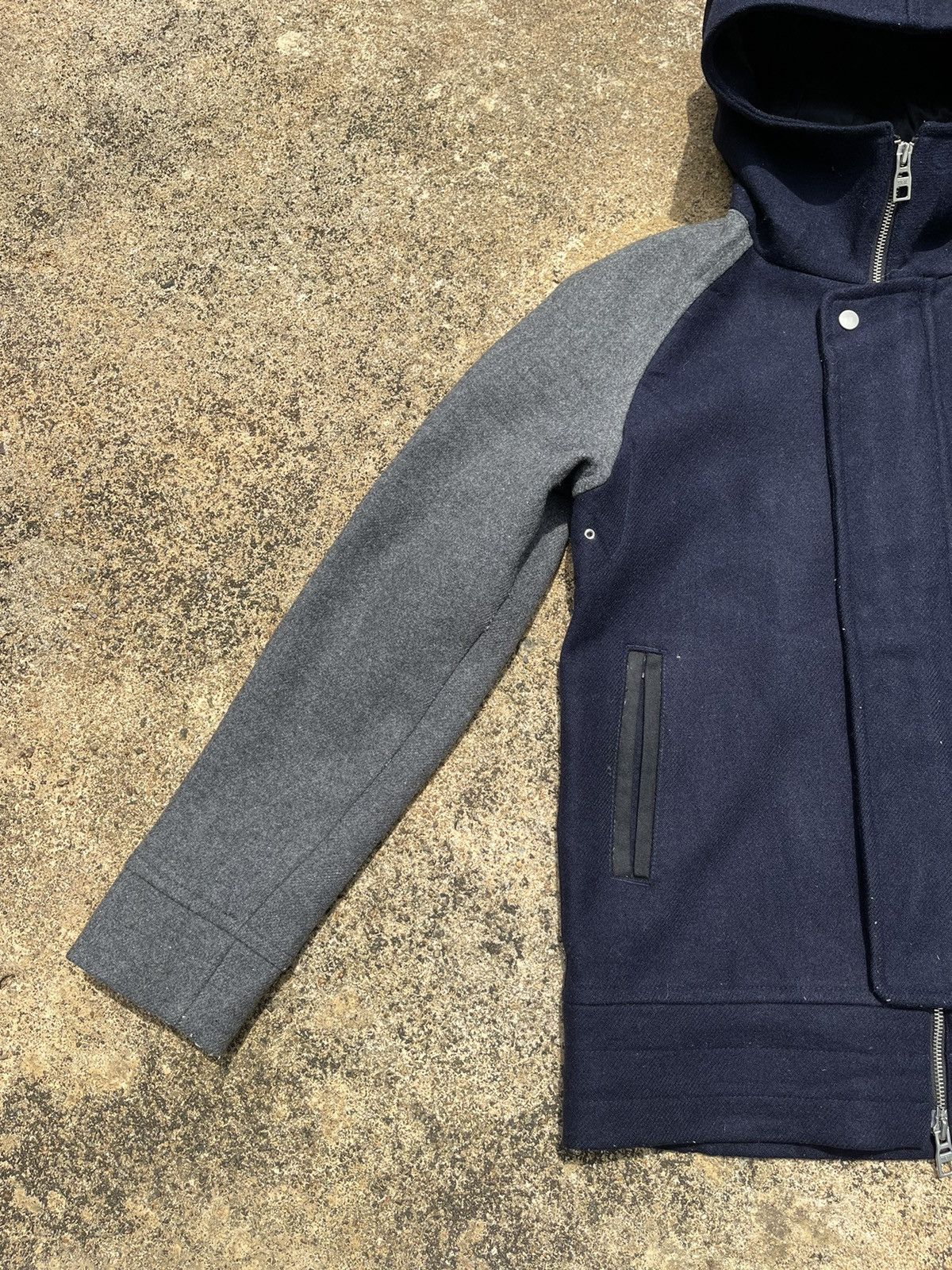 ABAHOUSE ABAHOUSE Sample Wool Hooded Jacket Size 3 (M-L) Size US M / EU 48-50 / 2 - 4 Thumbnail