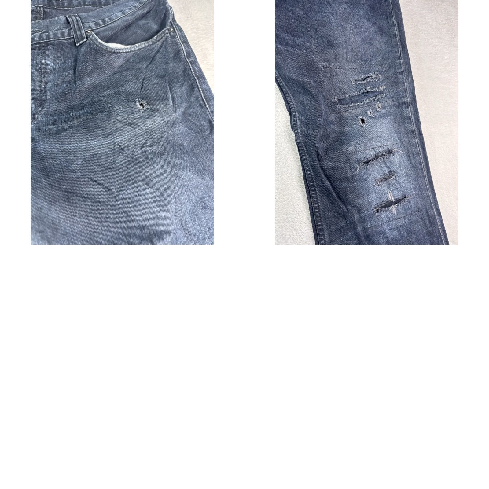 Levi's VINTAGE Levi's 511 Jeans Men 38x34 Slim Blue Denim Distressed Dark Wash Size US 38 / EU 54 - 10 Thumbnail