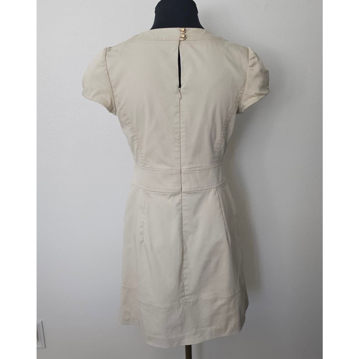 MILLY EUC *Milly of New York* Women's Khaki Casual Summer Dress S Size S / US 4 / IT 40 - 4 Thumbnail