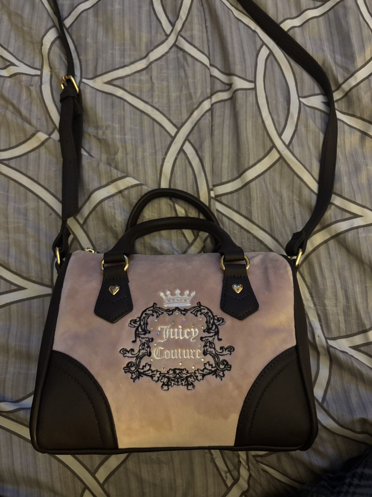Juicy Couture Juicy Couture Pink and Brown Women's Bag Size ONE SIZE - 1 Thumbnail