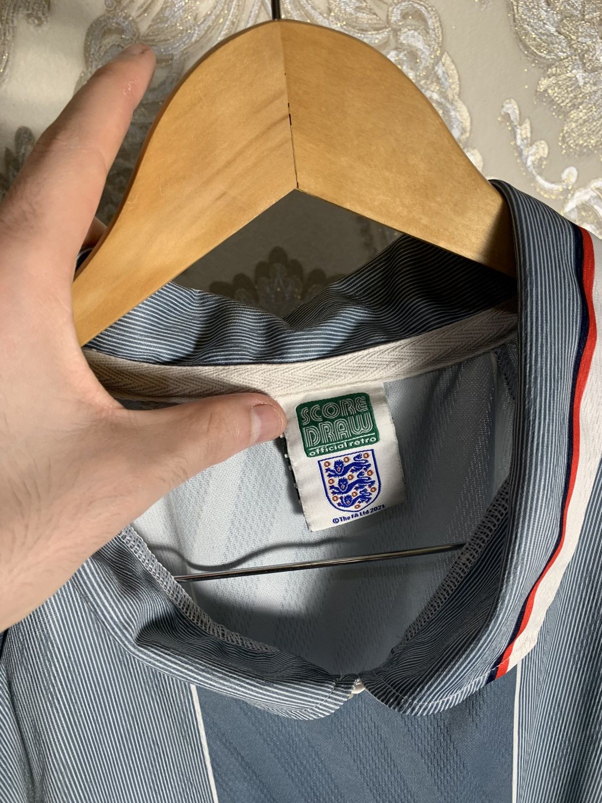 Vintage VERY RARE UMBRO ENGLAND RETRO SOCCER JERSEY MANCHESTER 90s Size US L / EU 52-54 / 3 - 3 Thumbnail