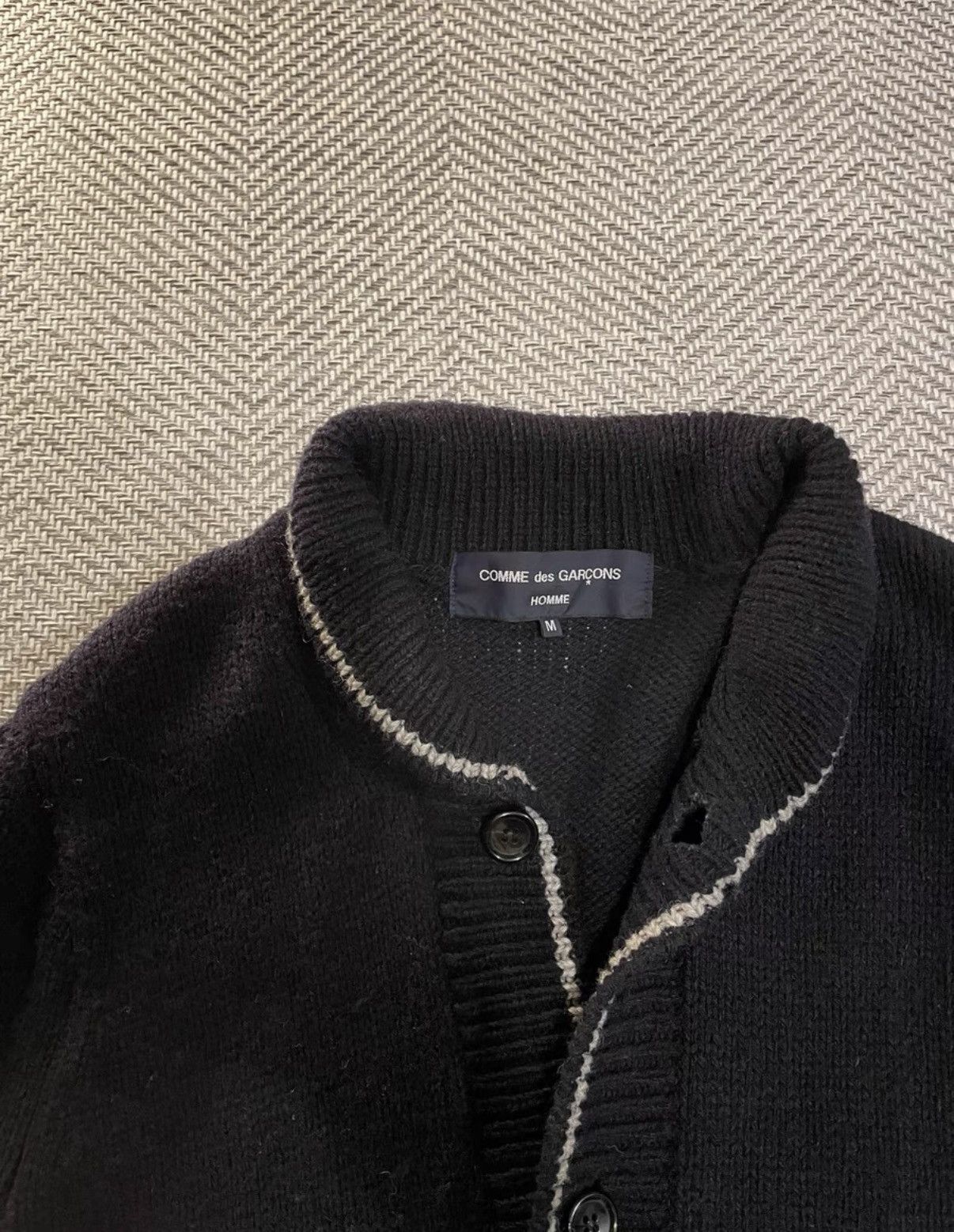 Comme des Garcons COMME DES GARCONS HOMME Wool Knit Cardigan K24 Size US M / EU 48-50 / 2 - 3 Thumbnail
