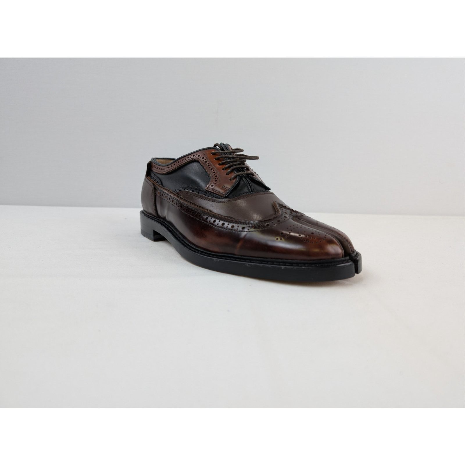 Maison Margiela o1rshd1 Tabi Leather Shoes Boots in Dark Brown Size US 12 / EU 45 - 2 Thumbnail