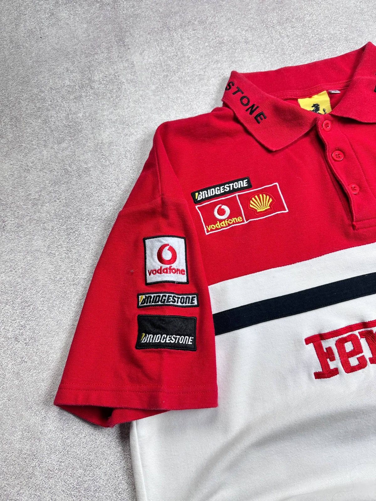 Ferrari Vintage 90s Ferarri F-1 Racing Polo Shirt M Size US M / EU 48-50 / 2 - 3 Thumbnail