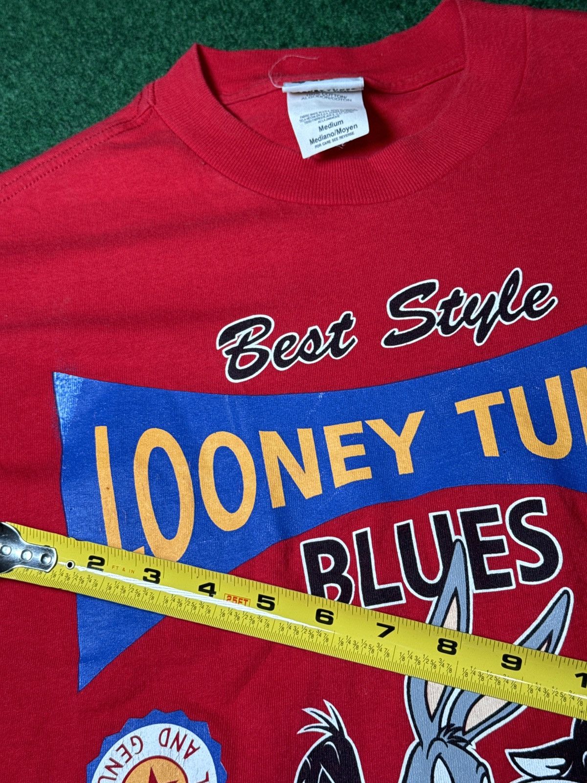 Vintage × Warner Bros Vintage 90s Looney Tunes Medium Crop Top Boxy T Shirt Size M / US 6-8 / IT 42-44 - 8 Thumbnail