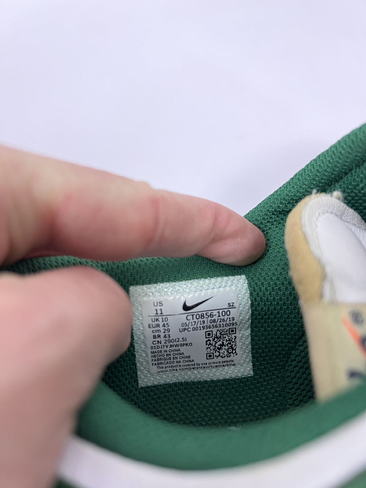 Nike × Off-White Nike Dunk Low Off White Pine Green size 11 Size US 11 / EU 44 - 11 Thumbnail