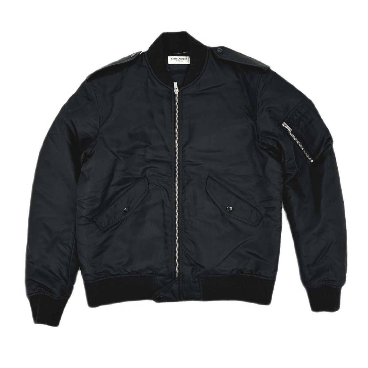 Saint Laurent Paris Bomber Jacket Size US M / EU 48-50 / 2 - 2 Thumbnail