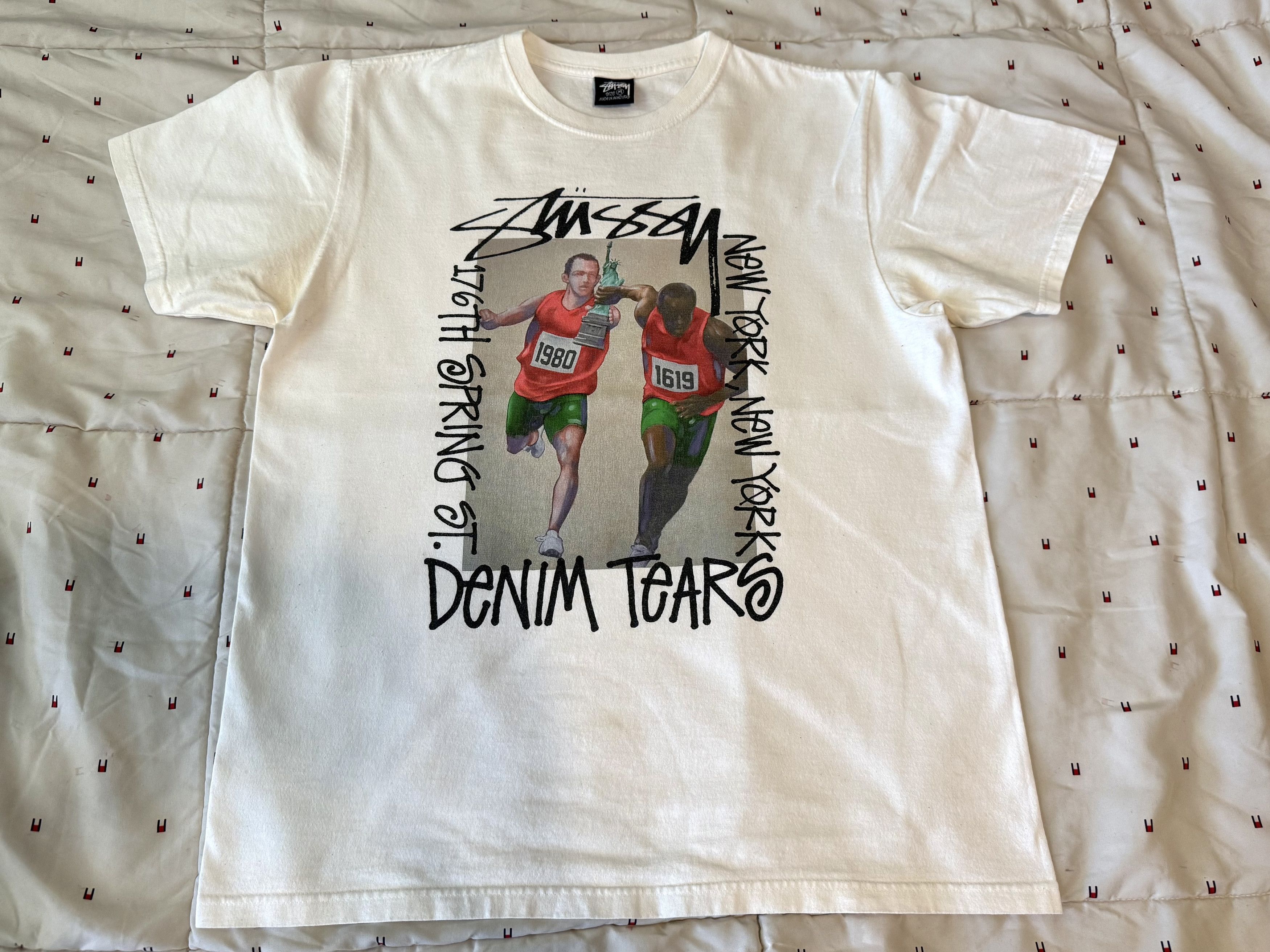 DENIM TEARS × Stussy Stussy x Denim Tears T-Shirt Size Large | Grailed