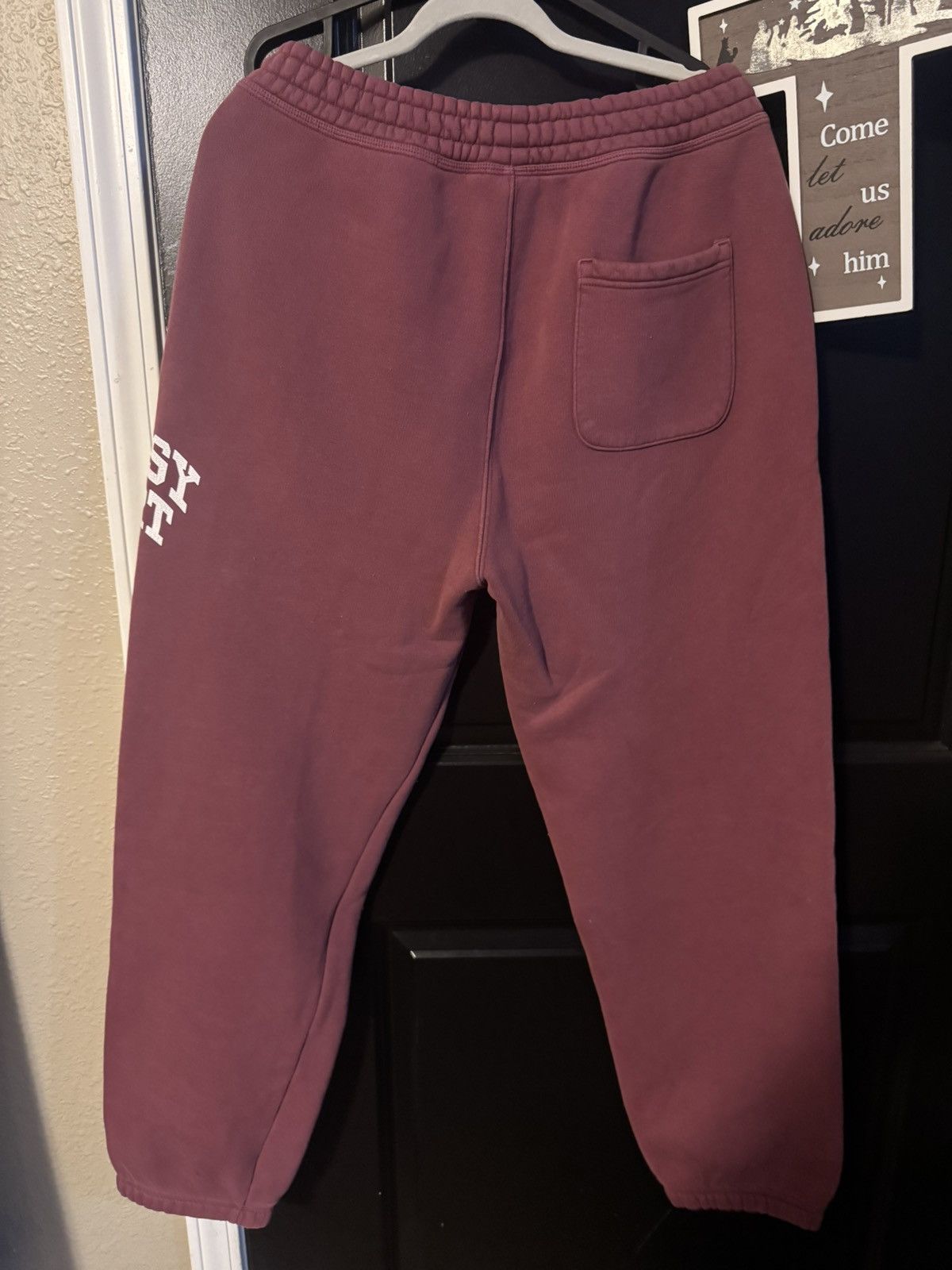 Stussy Stussy sports maroon sweatpants size M Size US 34 / EU 50 - 2 Thumbnail