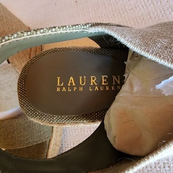 Lauren Ralph Lauren Lauren Ralph Lauren Erica Sz. 9 Olive/Flax Espandrille 5" He Size US 9 / IT 39 - 3 Thumbnail