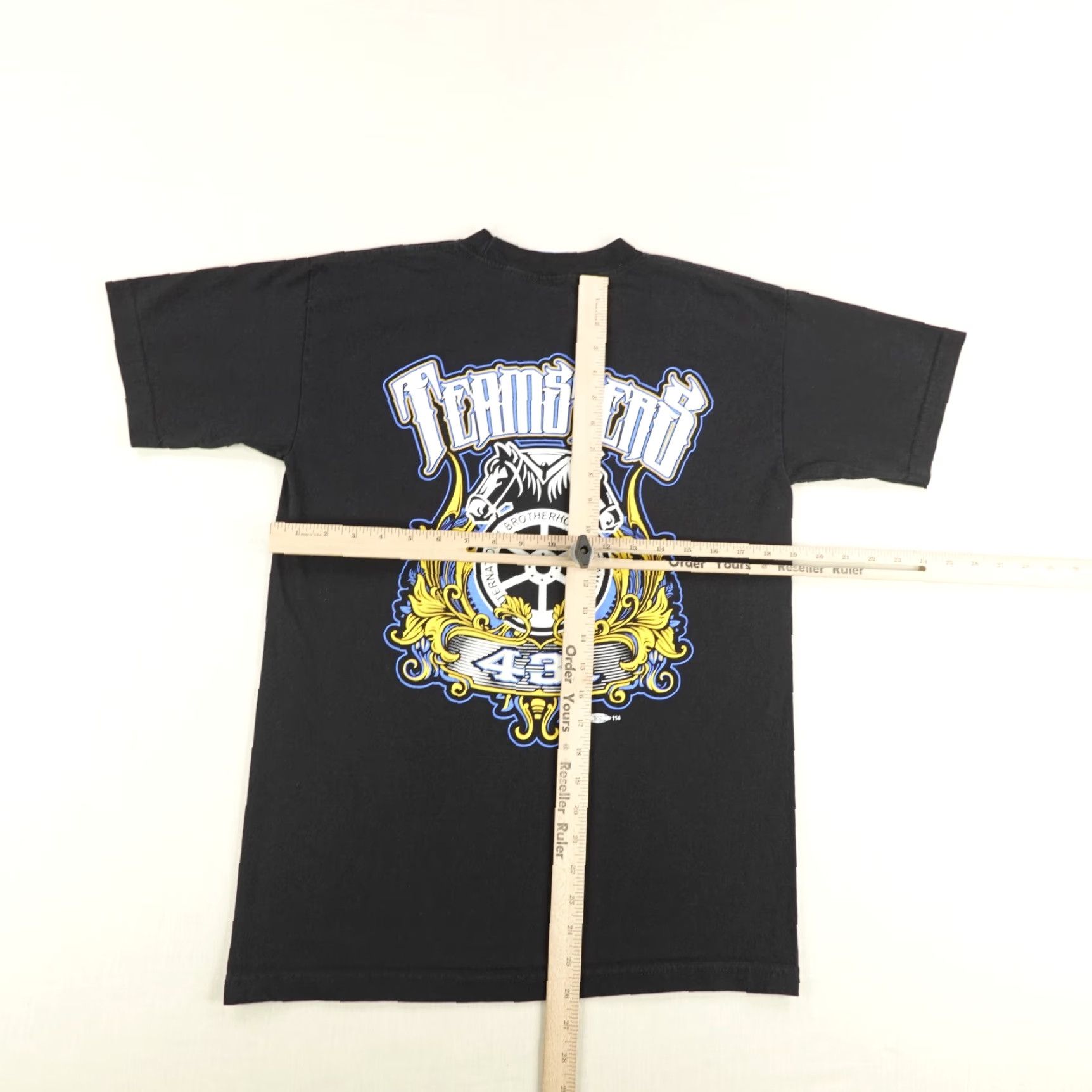 Vintage VINTAGE Bayside Teamsters T-Shirt Men Medium Black Logo Graphic 80s Union Workwear Size US M / EU 48-50 / 2 - 6 Thumbnail