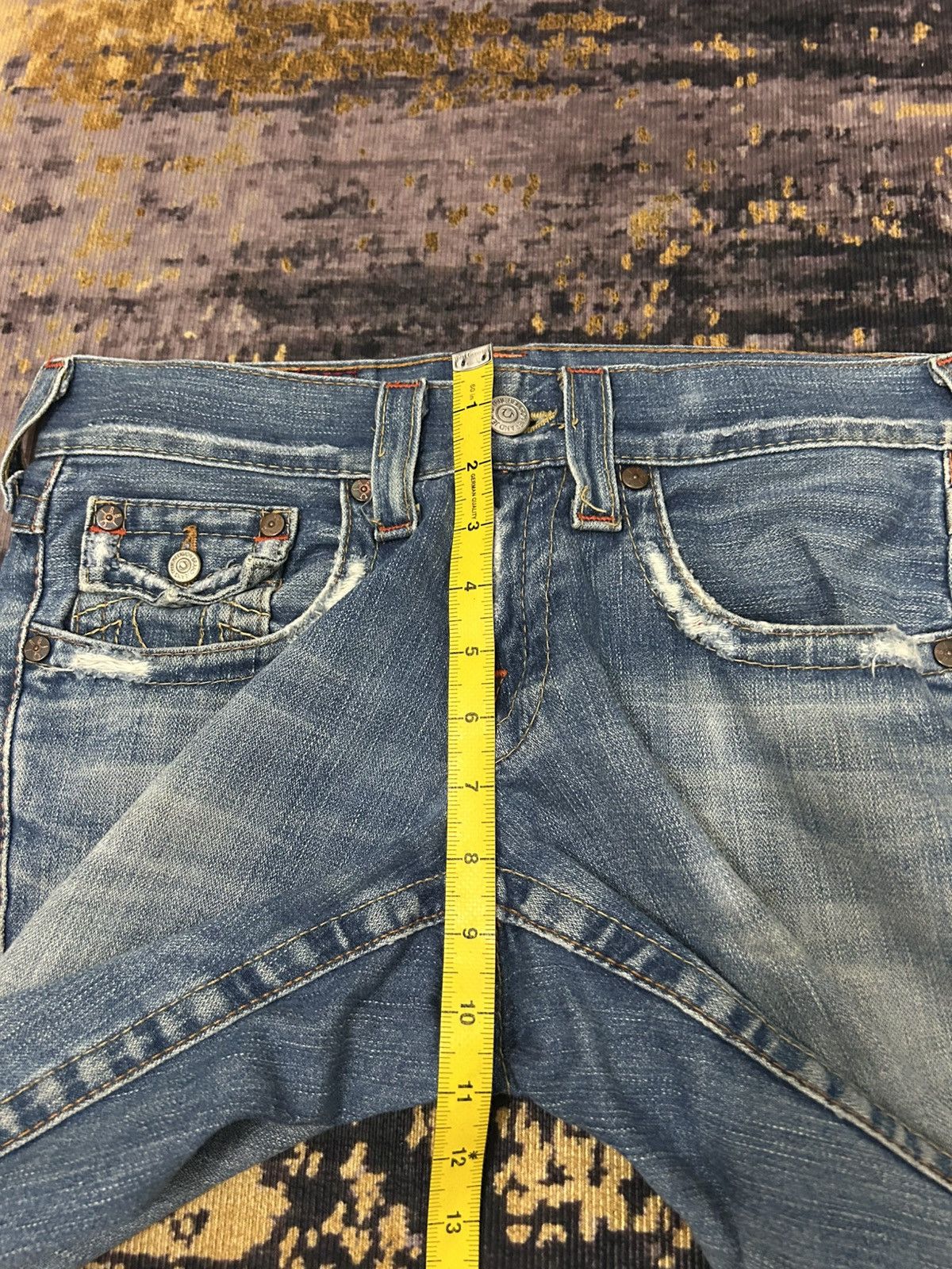 True Religion Vintage True Religion Distressed Flare Jeans Size US 31 - 20 Thumbnail