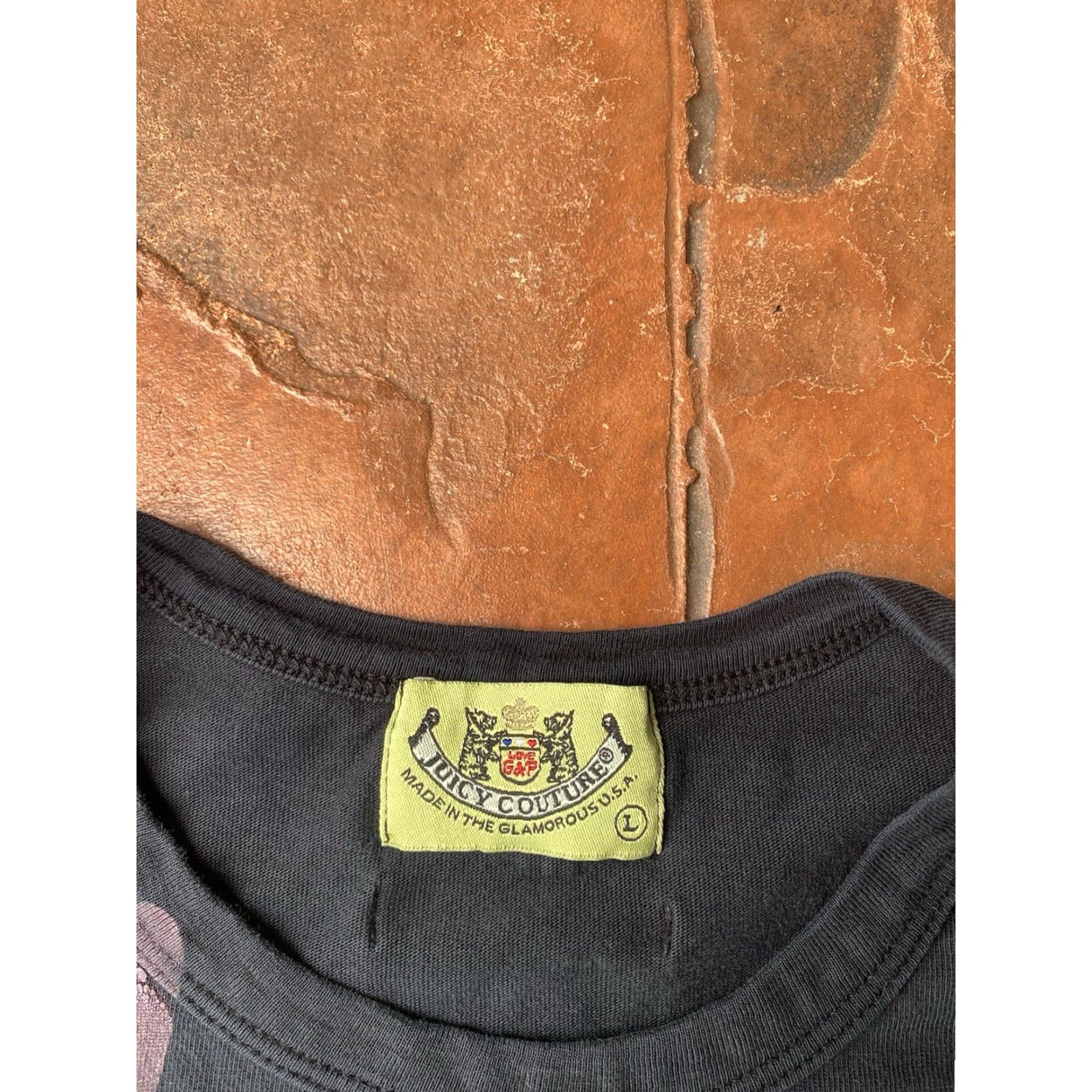 Juicy Couture VINTAGE Juicy Couture Spell Out Long Sleeve Shirt Womens Large Black USA Shirt Size L / US 10 / IT 46 - 2 Thumbnail