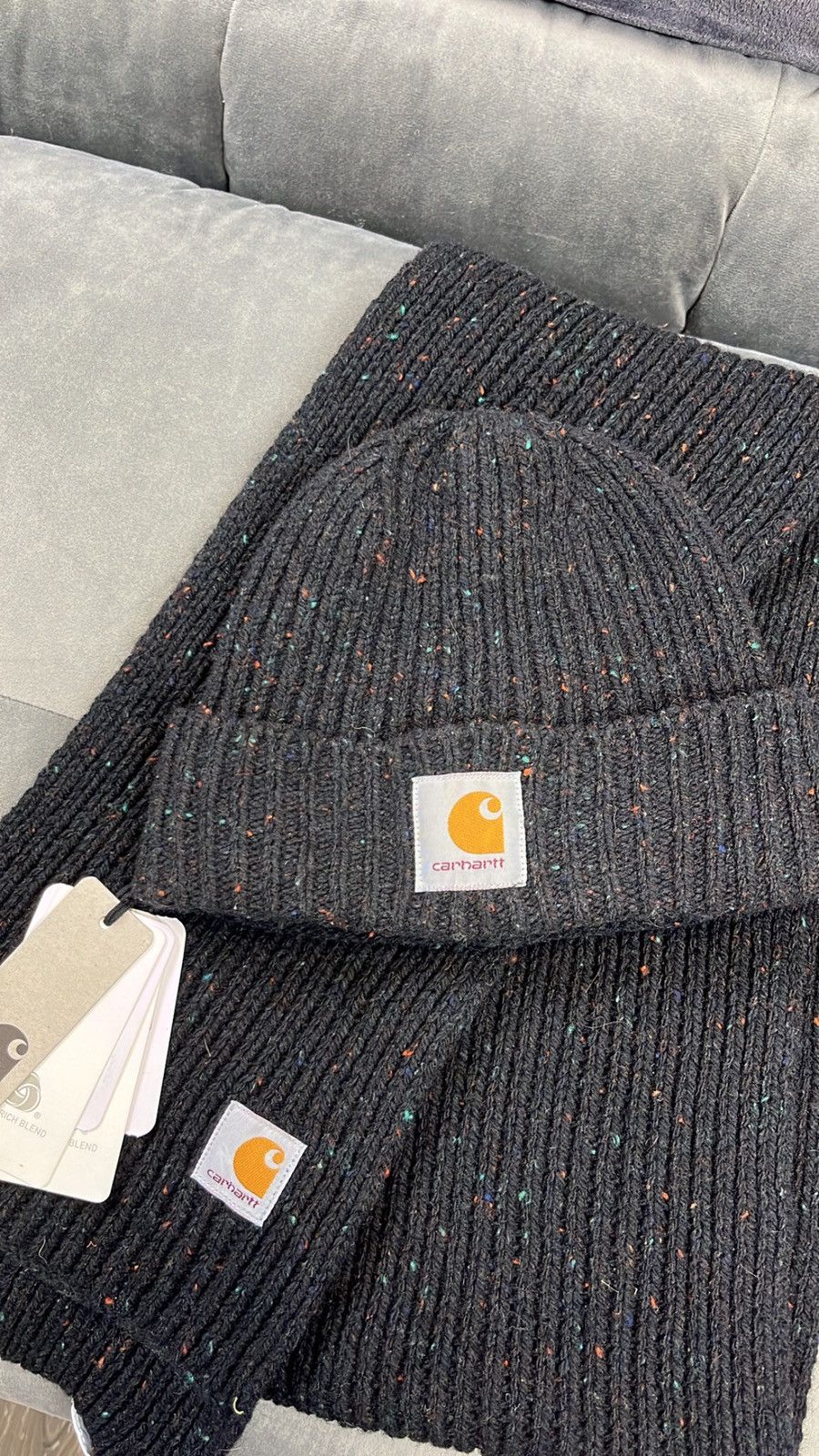 Carhartt × Carhartt Wip Carhartt hat + scarf set new condition Size ONE SIZE - 5 Thumbnail