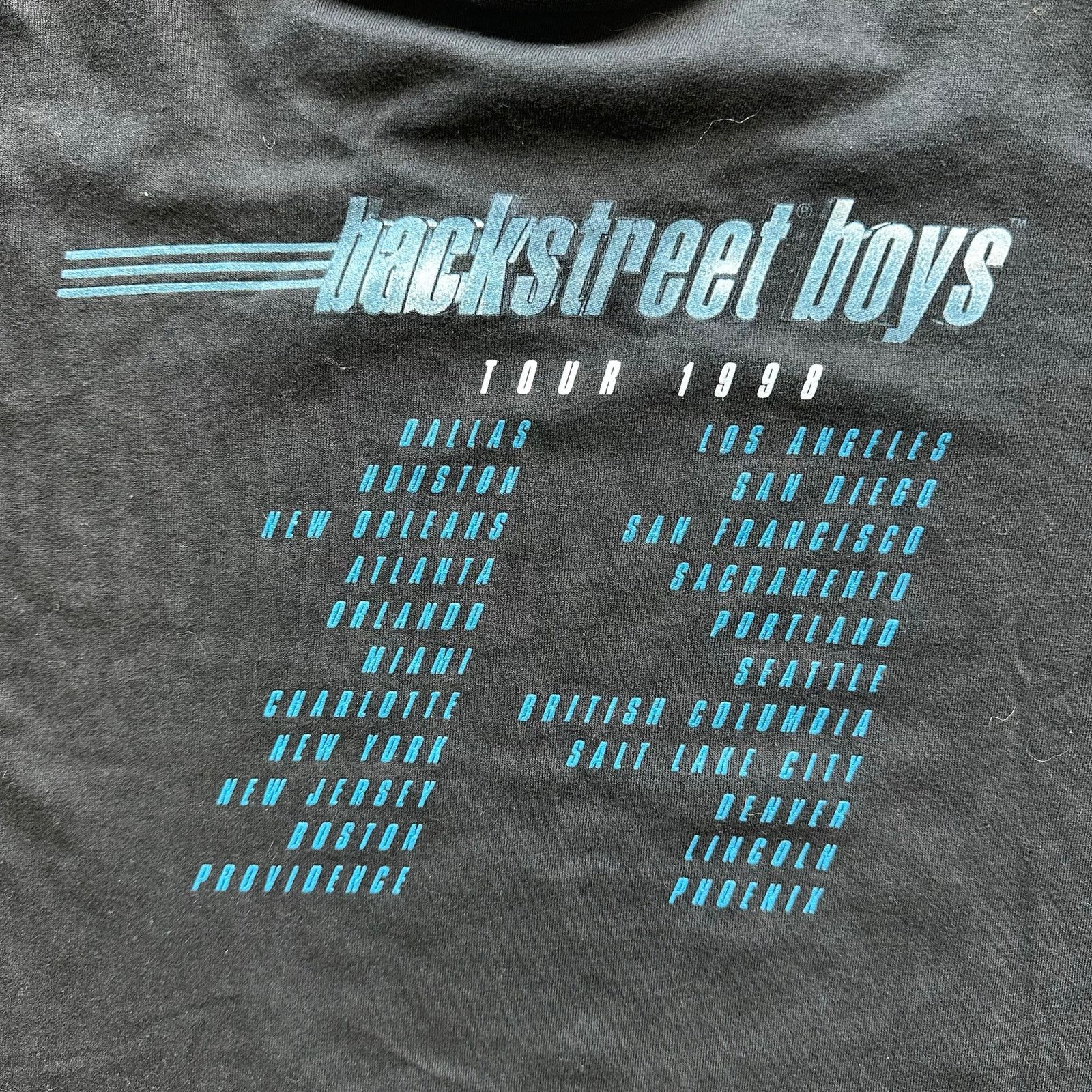 Vintage 1998 Backstreet Boys Tour Tee Size US L / EU 52-54 / 3 - 4 Thumbnail
