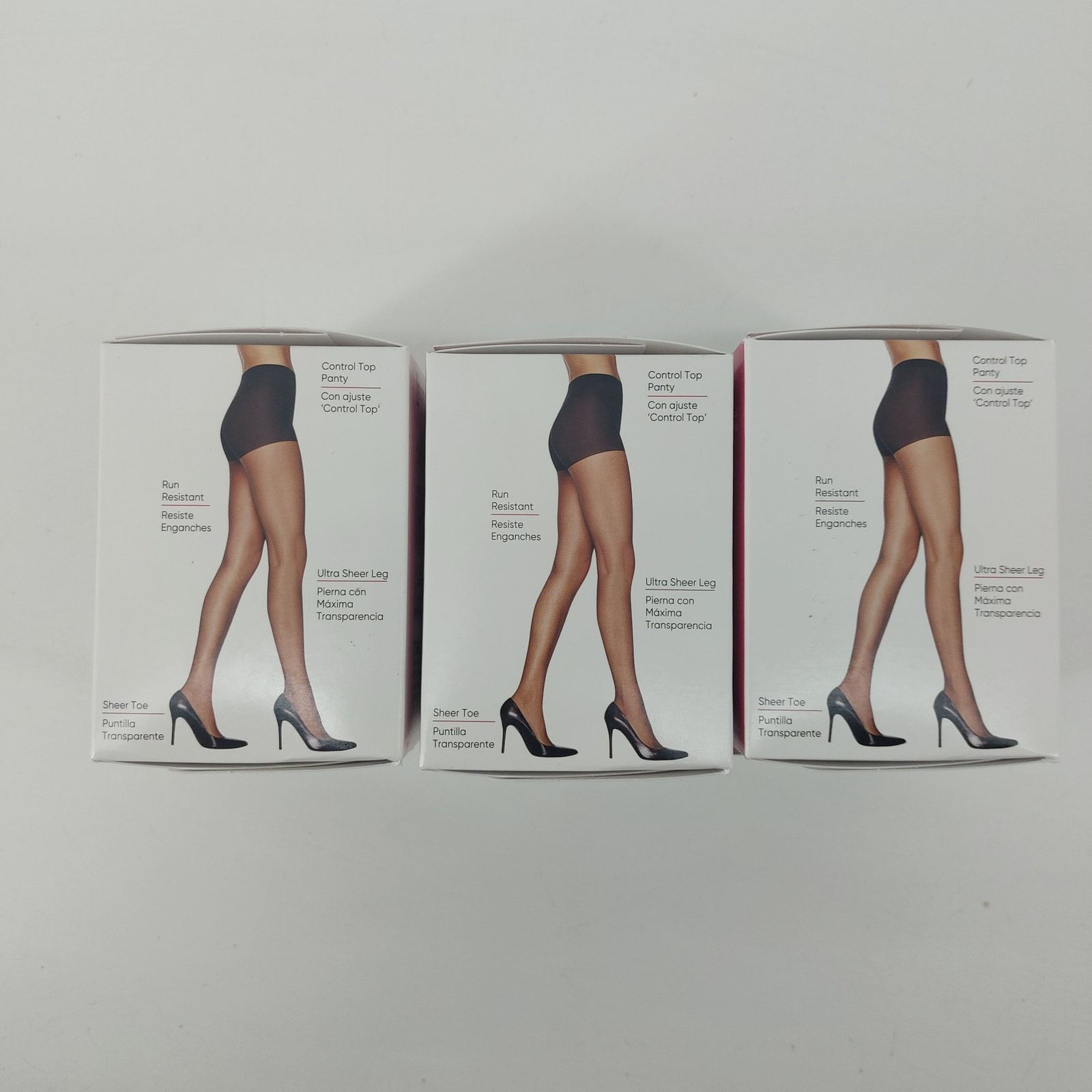 Other Leggs Jet Womens Black Q Silken Mist Ultra Sheer Legs 3 Box Size ONE SIZE - 3 Thumbnail