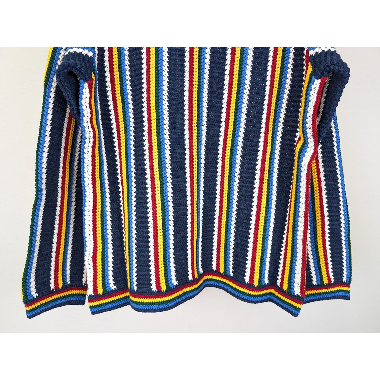 Casablanca o1rshd1 Q:2 / 555 / Cotton Crochet Shacket in Navy Size US XL / EU 56 / 4 - 12 Thumbnail