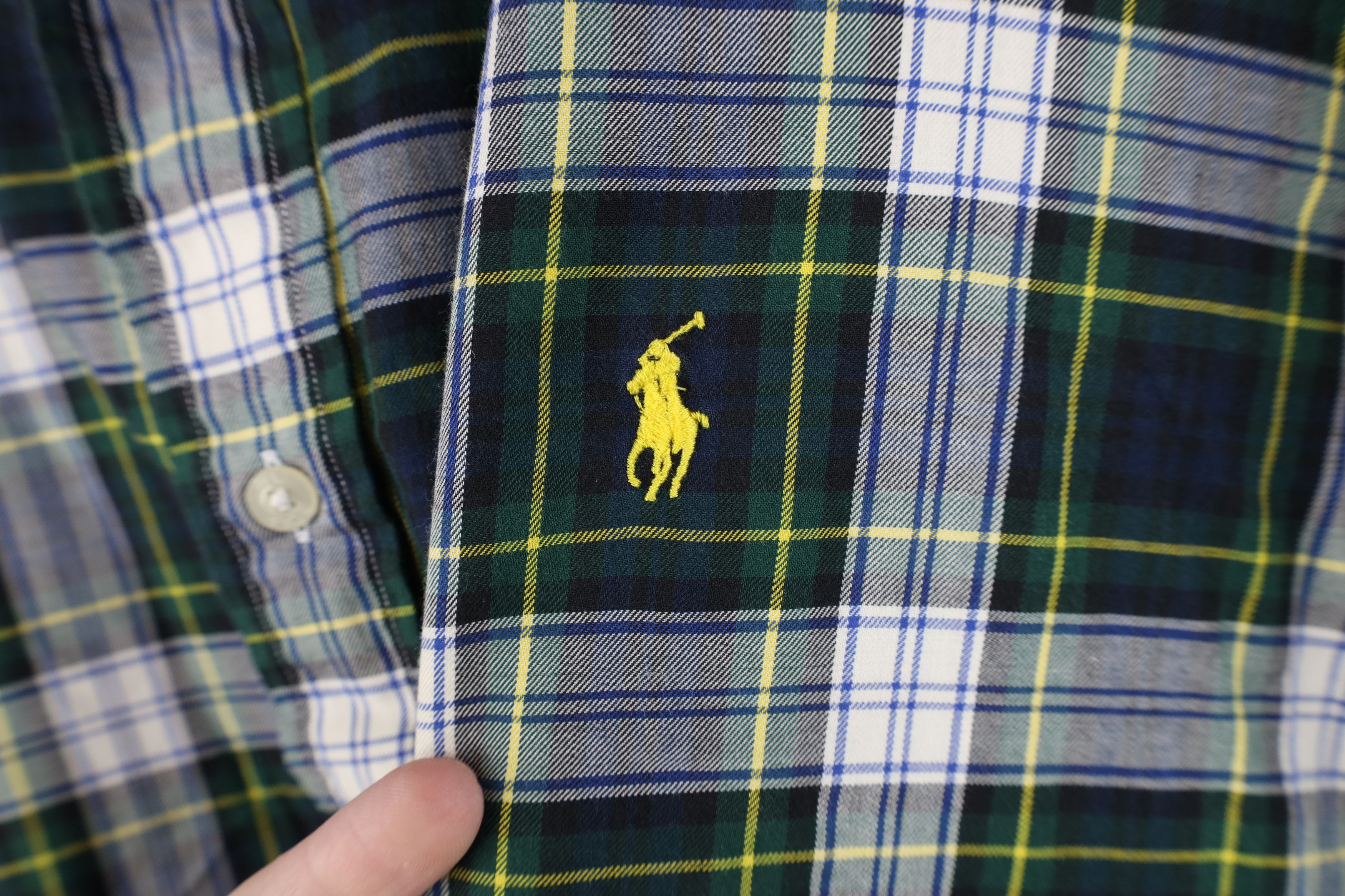 Polo Ralph Lauren Vintage 90s Polo Golf Ralph Lauren Flannel Button Down Shirt Size US XL / EU 56 / 4 - 4 Thumbnail