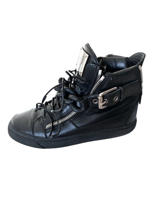 Giuseppe Zanotti Giuseppe Zanotti Triple Zip Chain High-Top Sneakers, c.2010s Size US 7 / EU 40 - 2 Thumbnail