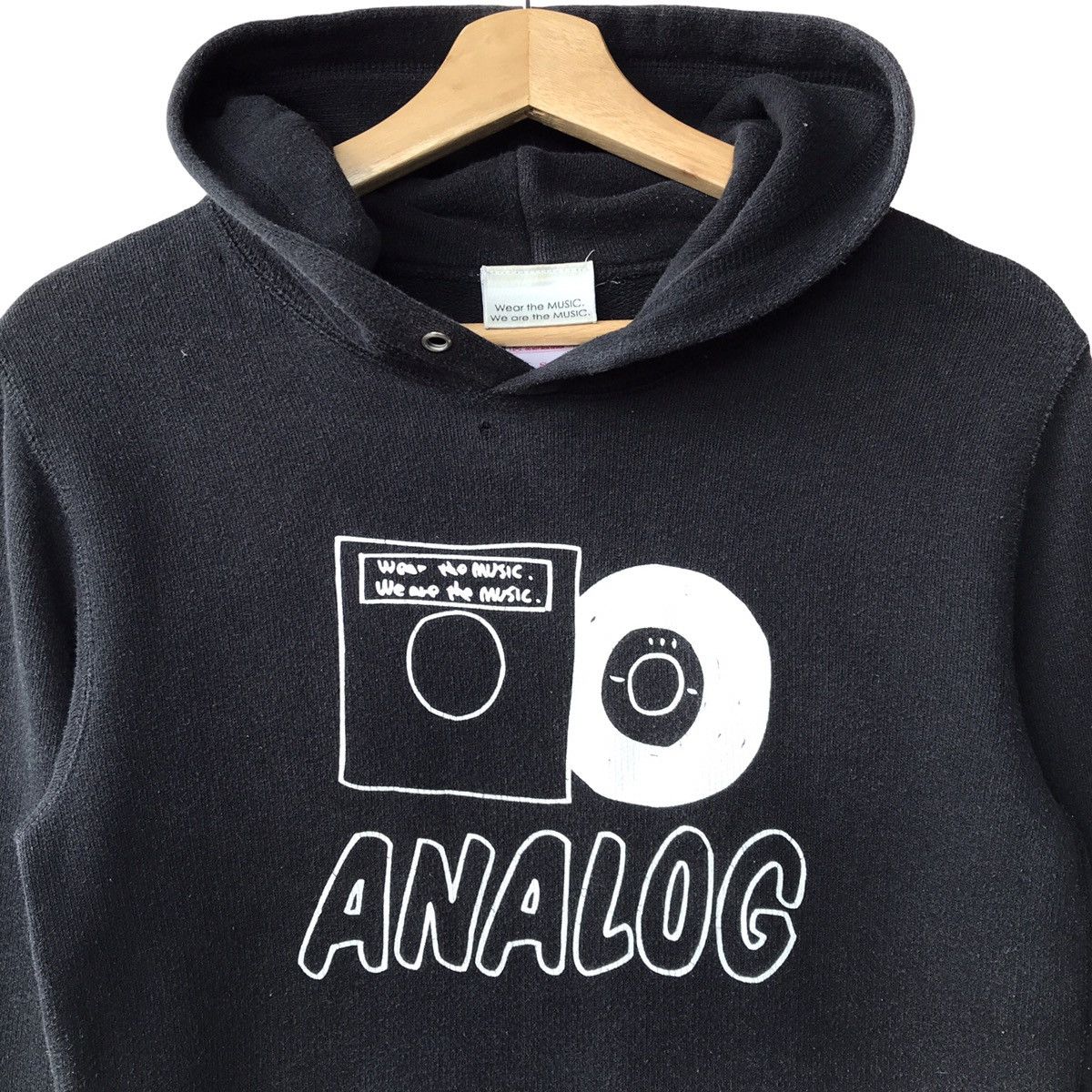 Japanese Brand Tower Records Japan No Music No Life Analog Hoodie Size US S / EU 44-46 / 1 - 3 Thumbnail
