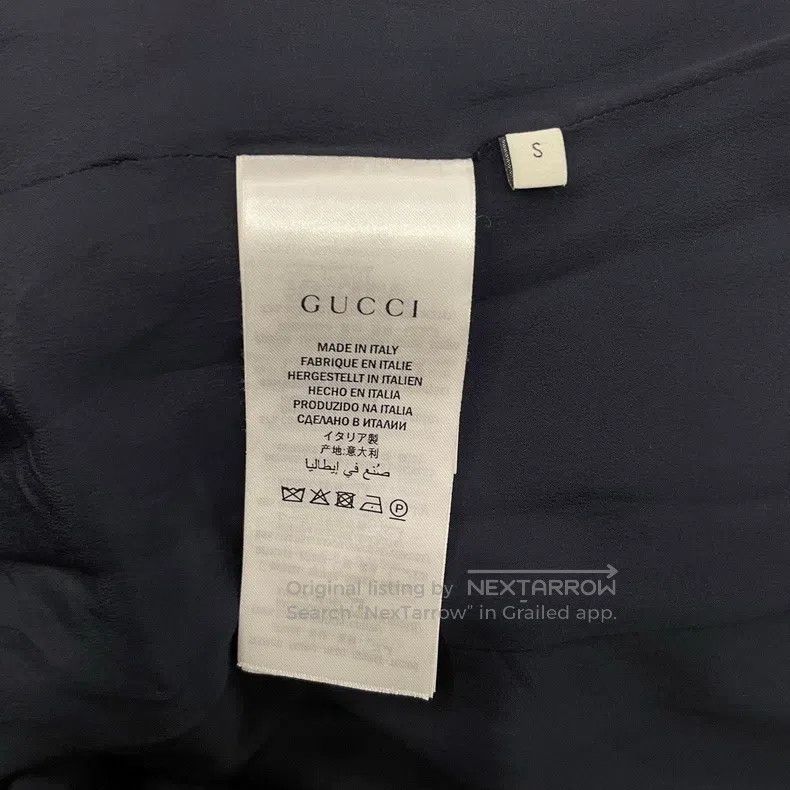 Gucci Gucci Logo jacquard dark blue long-sleeved suit jacket Size S / US 4 / IT 40 - 6 Thumbnail