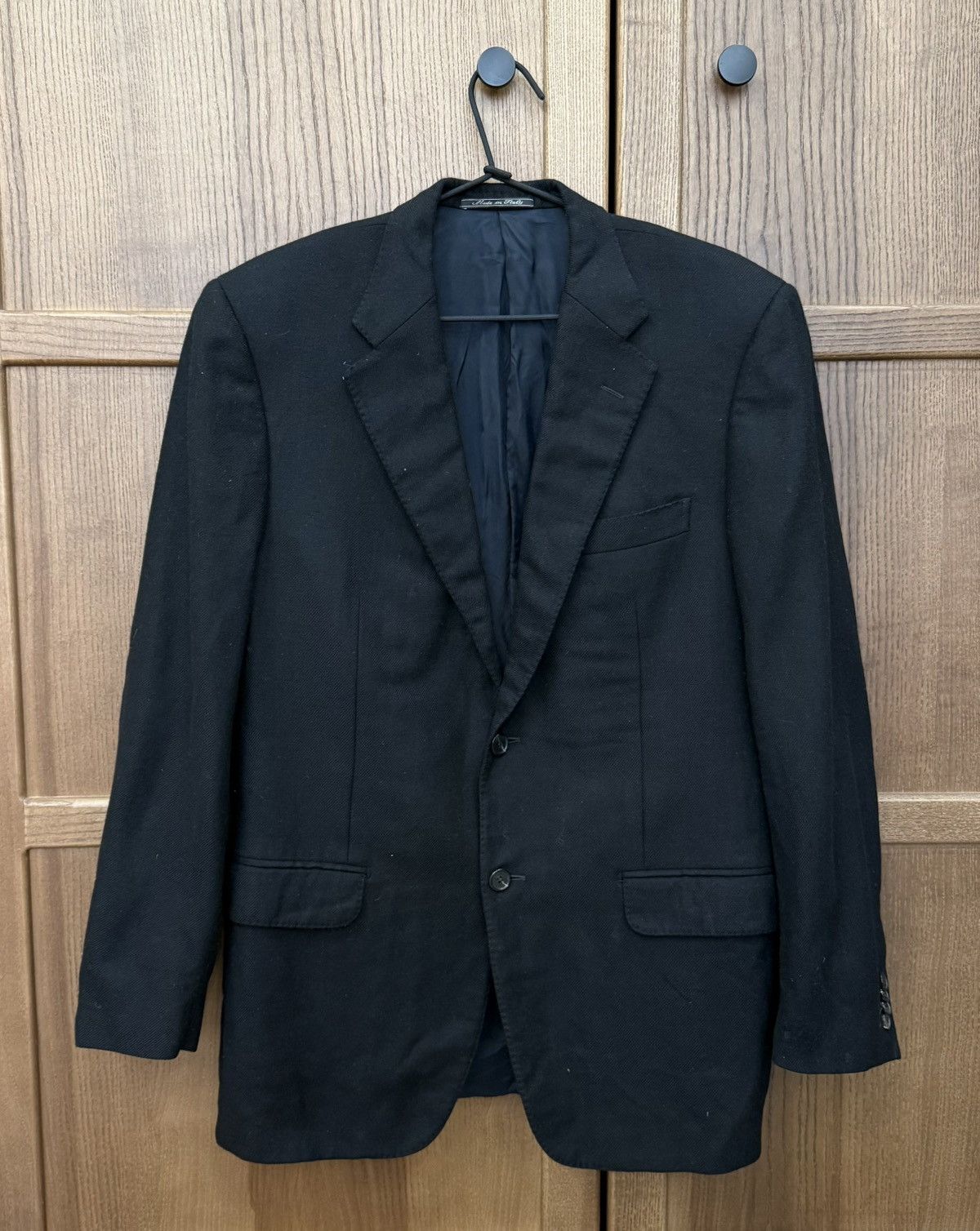 Corneliani Corneliani Pure Cashmere Black Blazer Two Button Size 40R - 1 Thumbnail