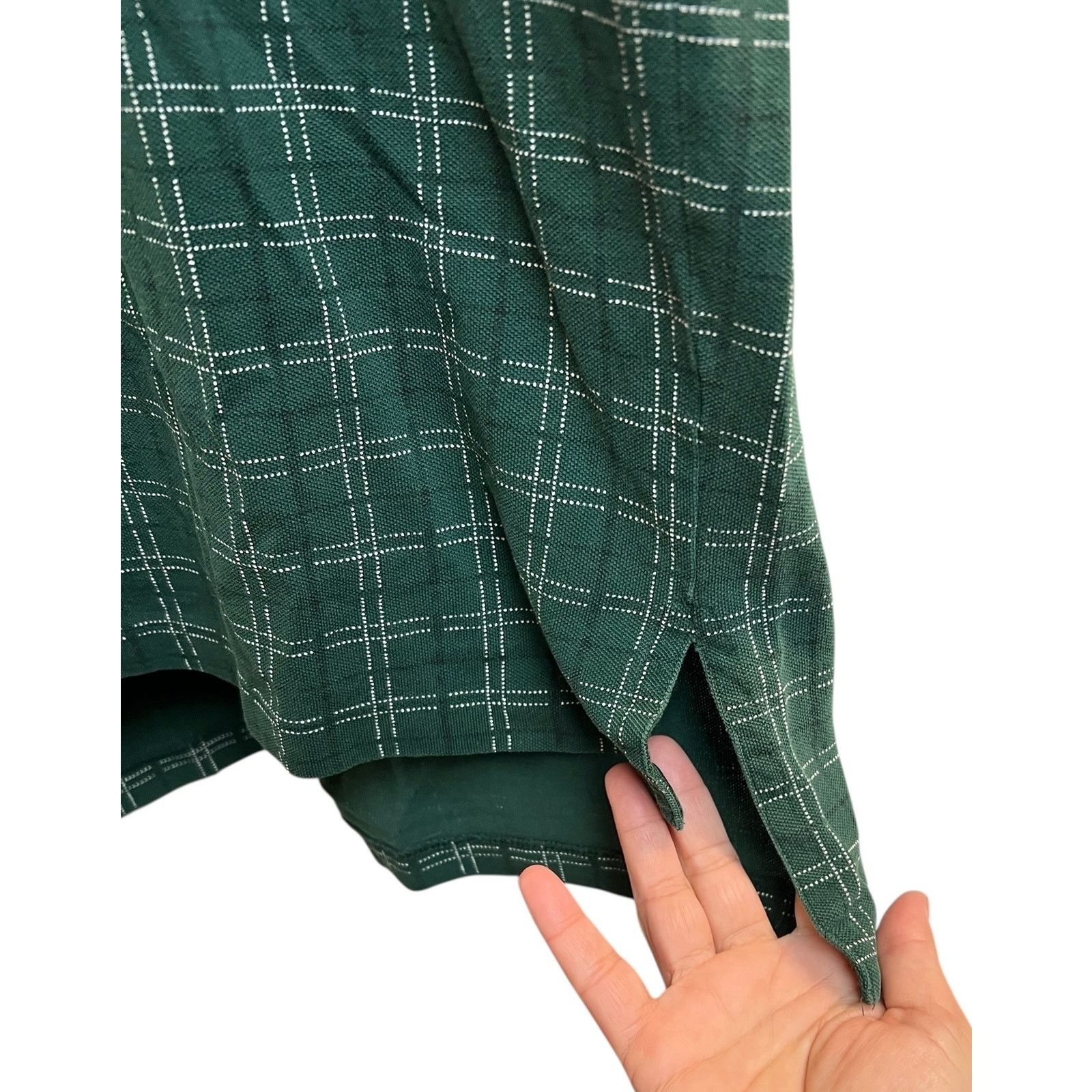Polo Ralph Lauren Polo Ralph Lauren Short Sleeve Green Windowpane Check XL Size US XL / EU 56 / 4 - 6 Thumbnail