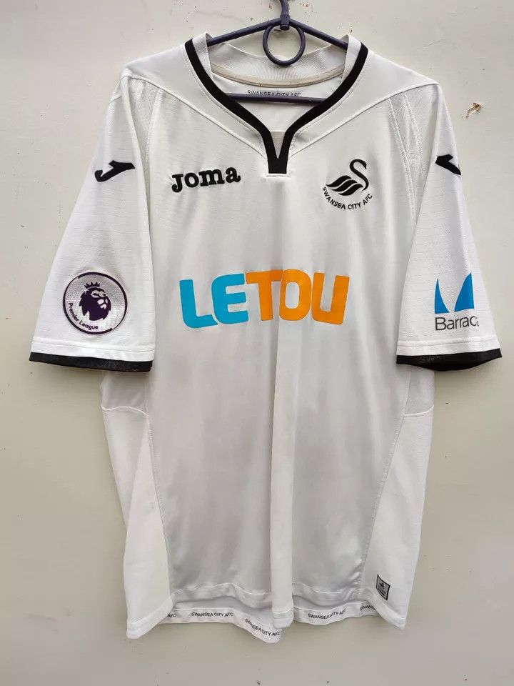 Vintage Swansea City Home FOOTBALL Kit SHIRT SOCCER JERSEY Size US XXL / EU 58 / 5 - 1 Thumbnail