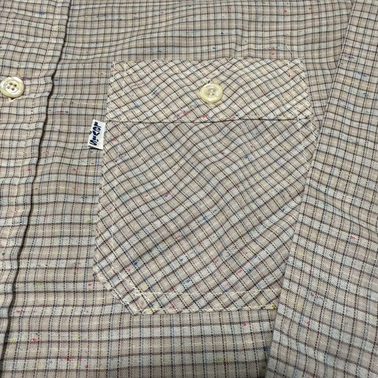 Levi's Vintage Levi’s White Tab Brown/Tan Stripe Plaid Button Up Size US M / EU 48-50 / 2 - 6 Thumbnail