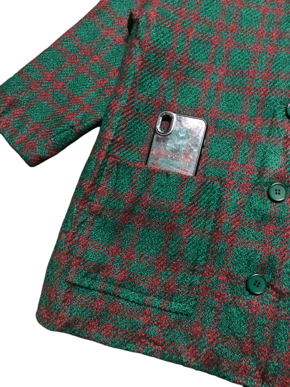 Givenchy × Vintage 💥Vintage Givenchy Glamour Plaid Coat Jacket Size L / US 10 / IT 46 - 11 Thumbnail