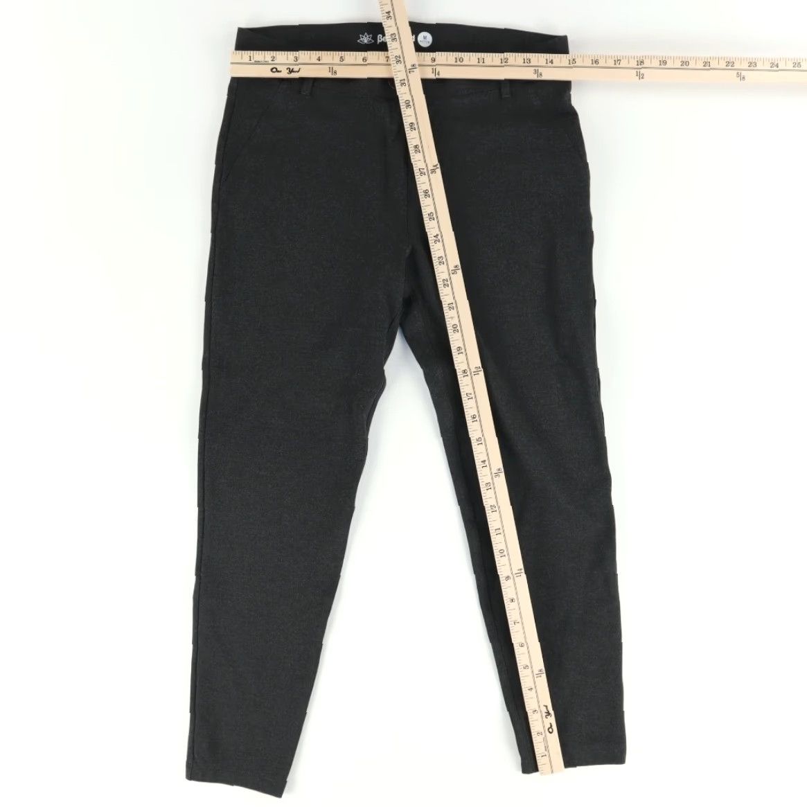 Vintage Betabrand Stretch W1166 Petite Yoga Rayon Woven Chino Pants Charcoal Women's M Size 32" / US 10 / IT 46 - 3 Thumbnail