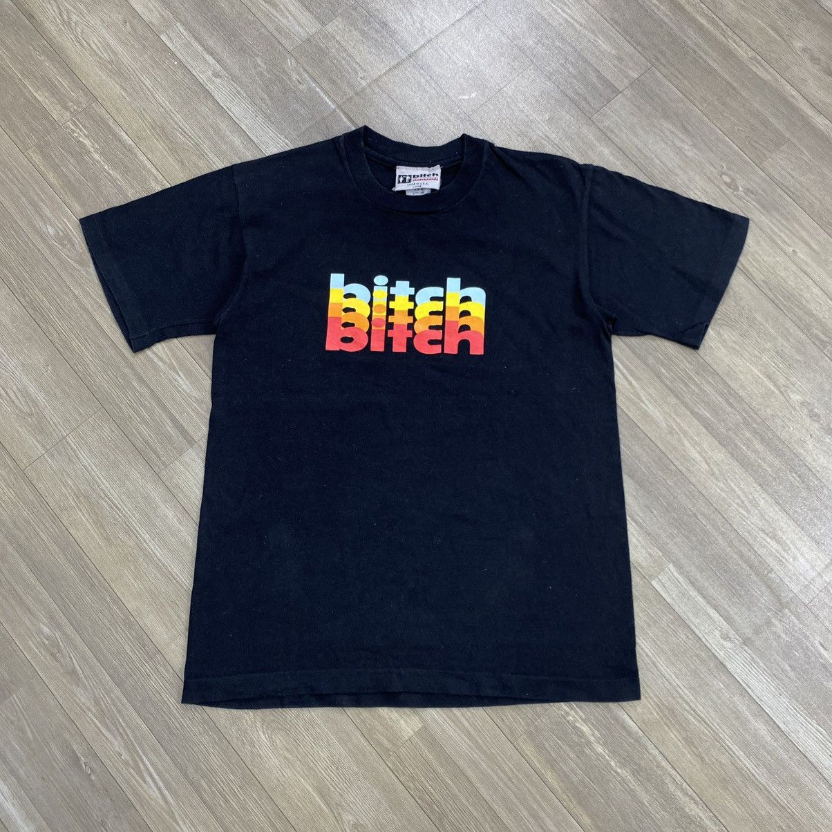 Vintage 1990s Vintage Bitch Rainbow USA Skateboards T-shirt Size US L / EU 52-54 / 3 - 1 Thumbnail