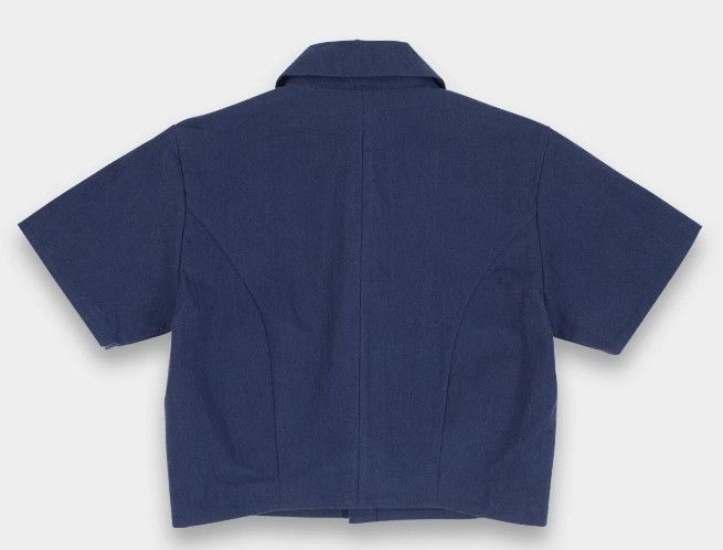 MAN-TLE Man-tle R6 WS1 Navy Wash Cropped Shirt (Bio Wash) Size M / US 6-8 / IT 42-44 - 2 Thumbnail