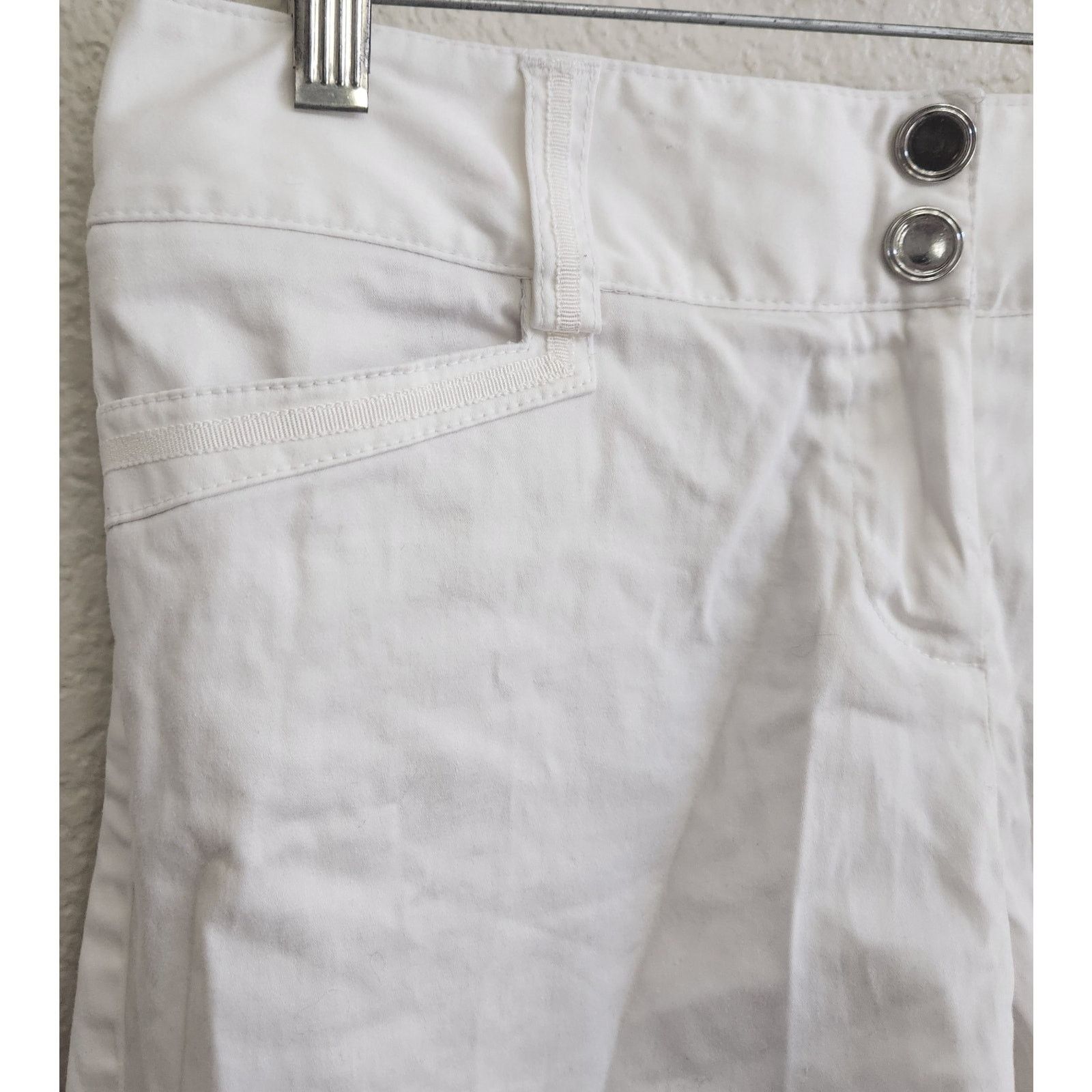 White House Black Market White House Black Market White Chino Flat Front Shorts 2 Size 26" / US 2 / IT 38 - 2 Thumbnail