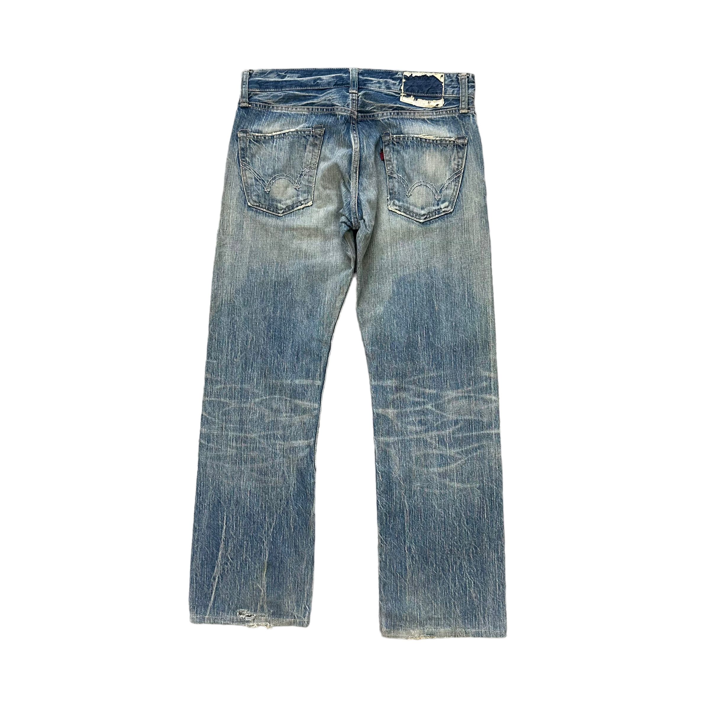 Edwin TRASHED EDWIN 503 WASHED DENIM PANTS #7793-176 Size US 32 / EU 48 - 10 Thumbnail