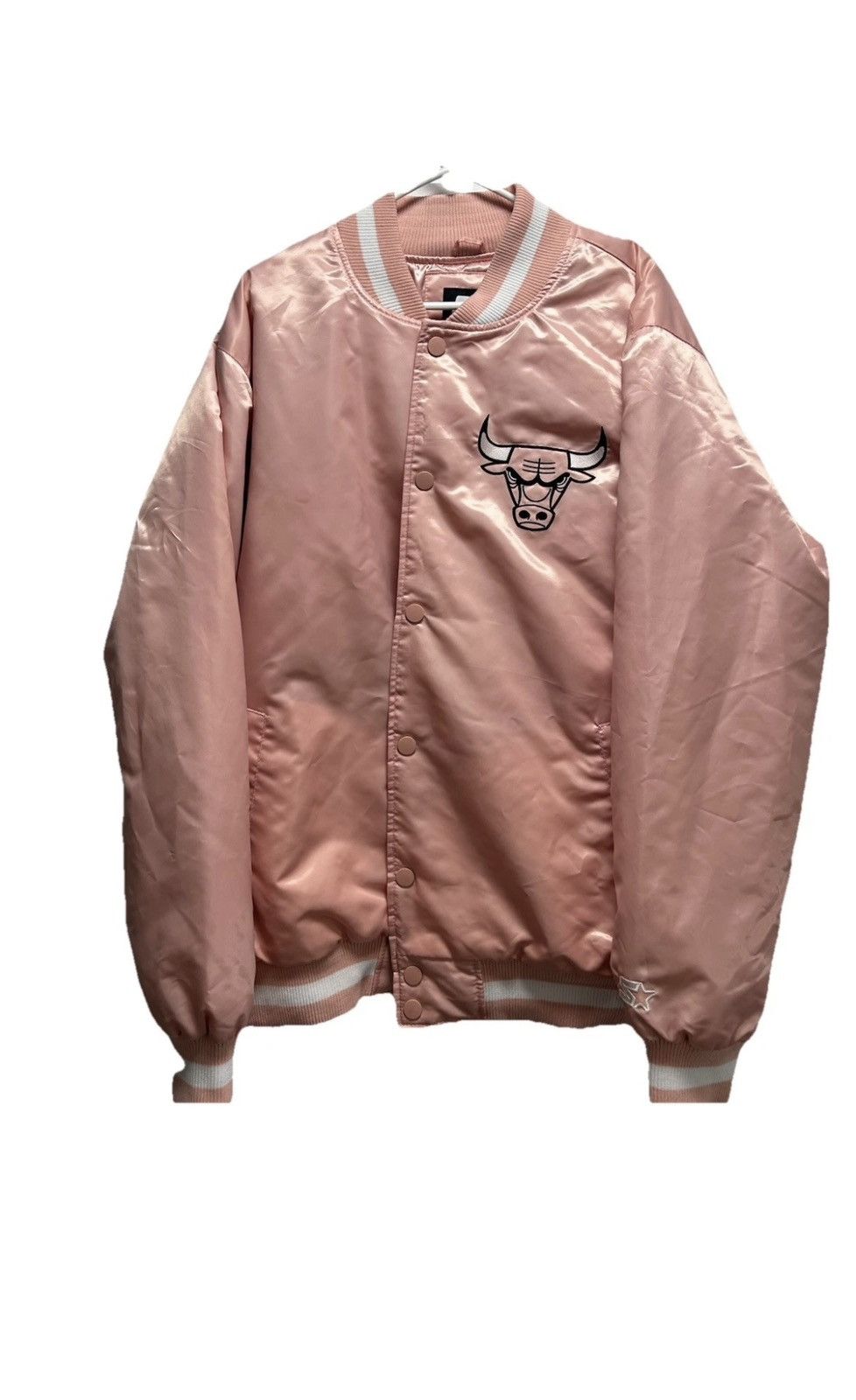 Starter Pink satin chicago bulls starter jacket Size US XXL / EU 58 / 5 - 1 Thumbnail
