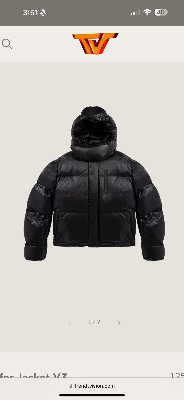 Trendt Vision Trendtvision Puffer Jacket V3 Size US M / EU 48-50 / 2 - 1 Thumbnail