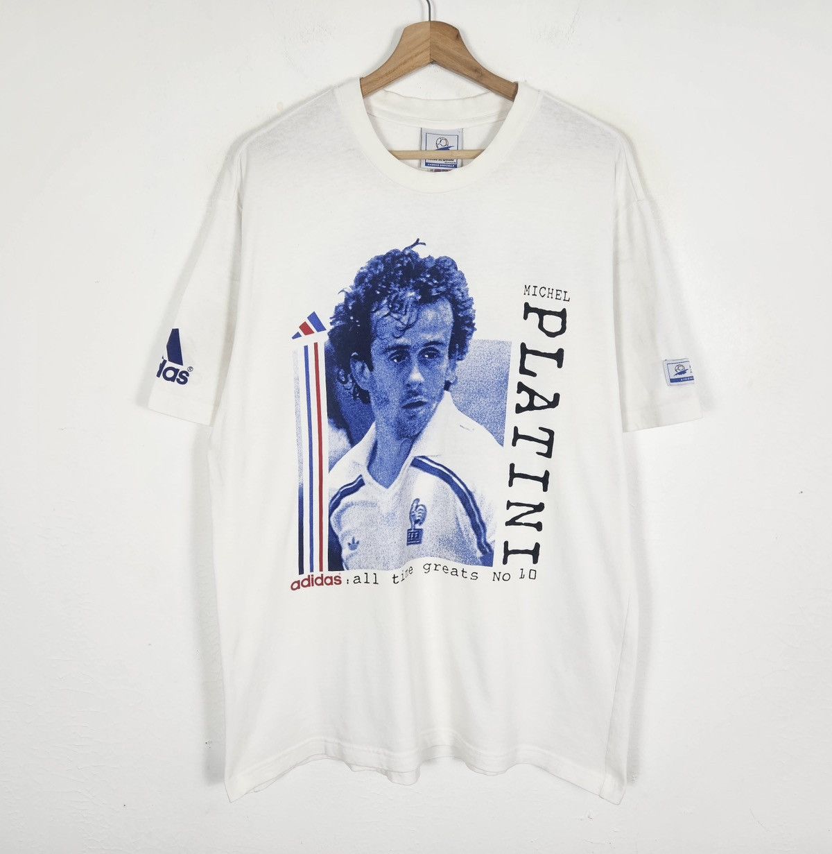 Vintage Vintage Michael Platini france world cup shirt Size US L / EU 52-54 / 3 - 3 Thumbnail