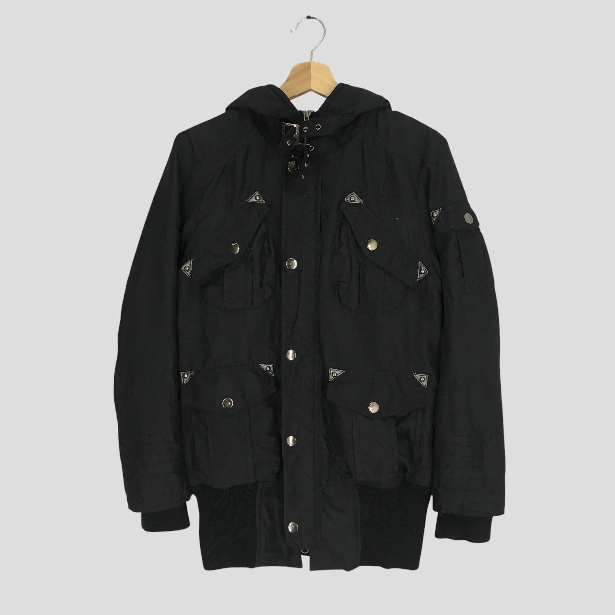 If Six Was Nine × PPFM × Vintage Vintage PPFM Japanese Designer Cargo Utility Bomber Jacket Size US S / EU 44-46 / 1 - 1 Thumbnail