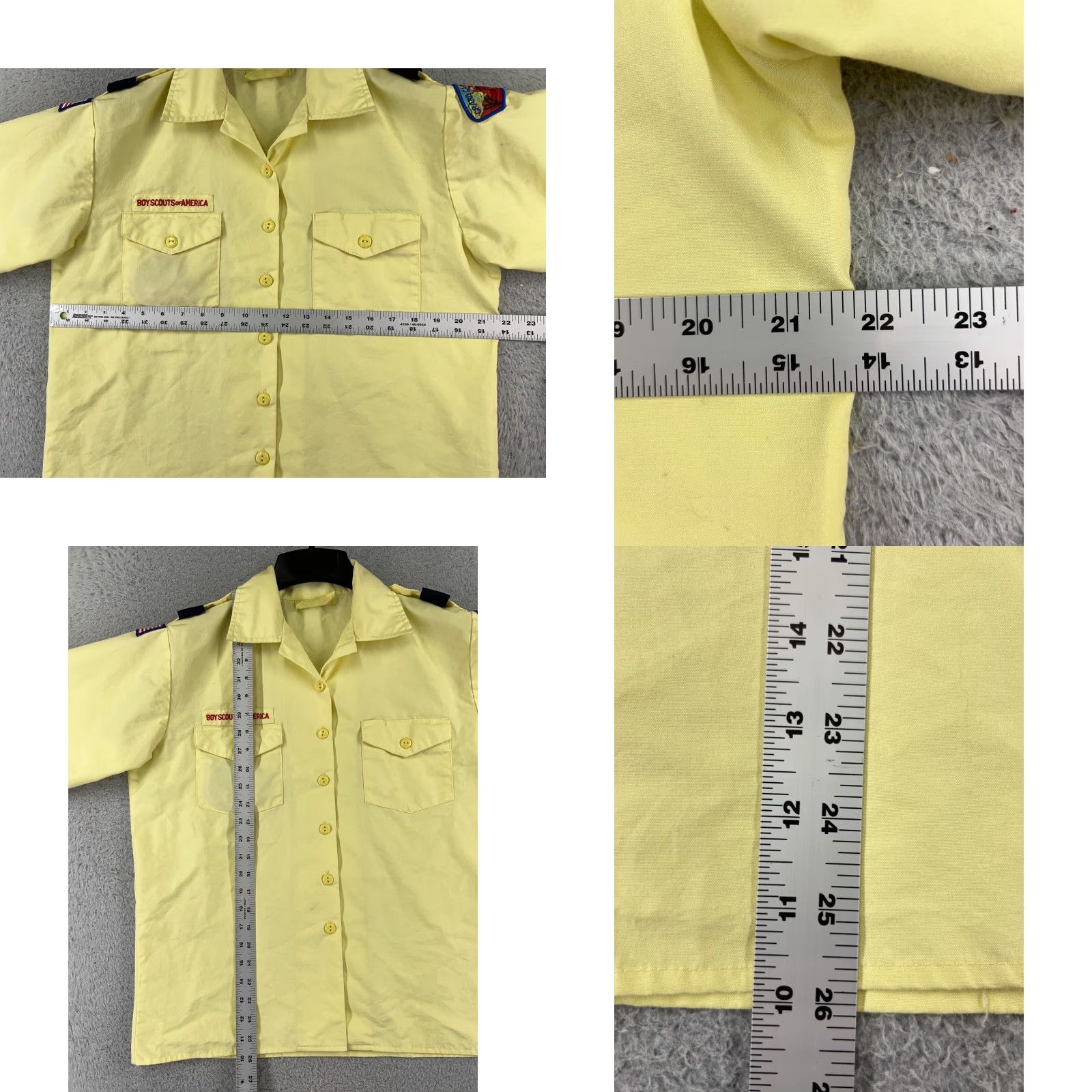 Vintage VINTAGE Boy Scouts of America Uniform Shirt Womens Medium Yellow Short Sleeve READ Size M / US 6-8 / IT 42-44 - 8 Thumbnail