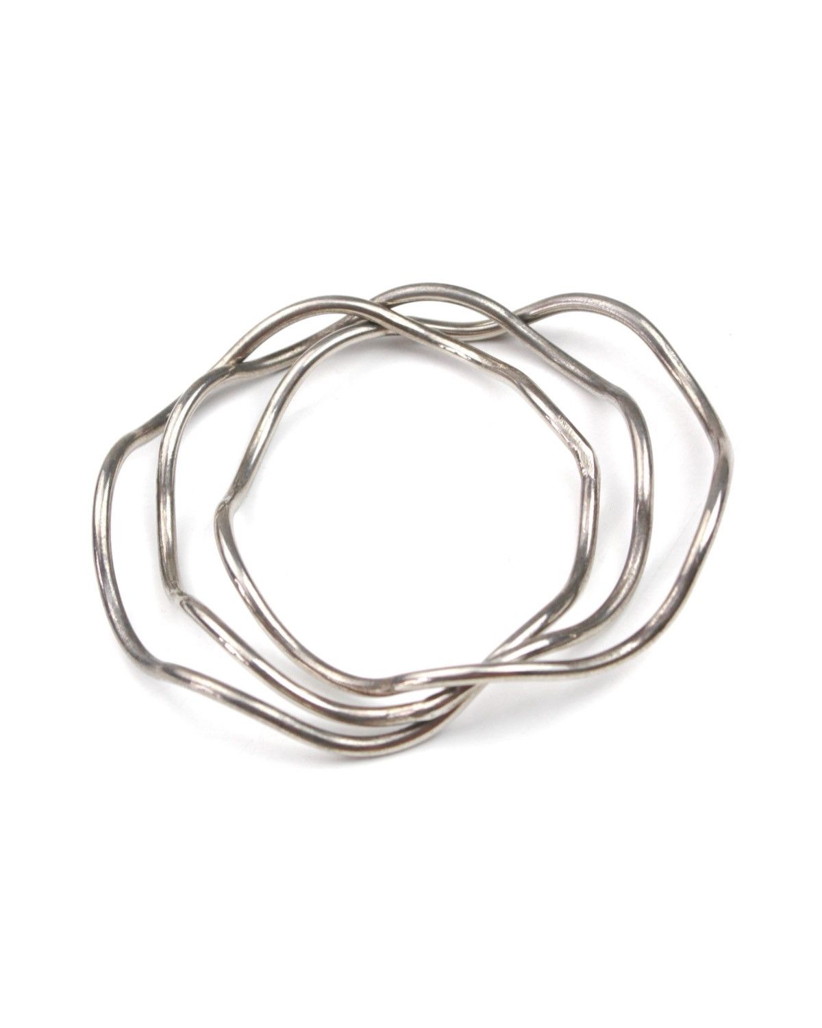 Hysteric Glamour 2000S JAPANESE MADE WAVY TRIPLE BANGLE SCULPTURAL BRACELET Size ONE SIZE - 3 Thumbnail